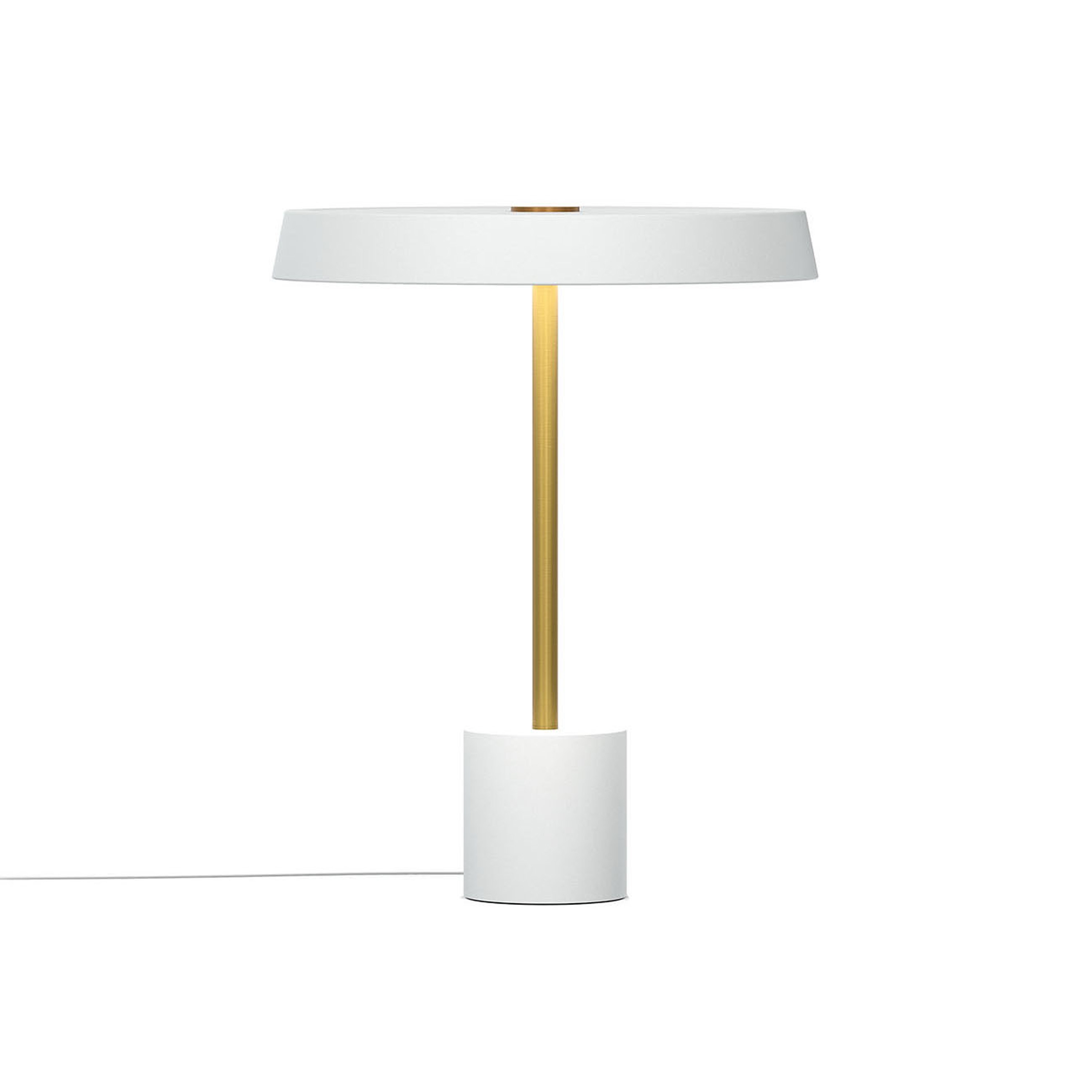 Lampada da tavolo Kimber, Bianco