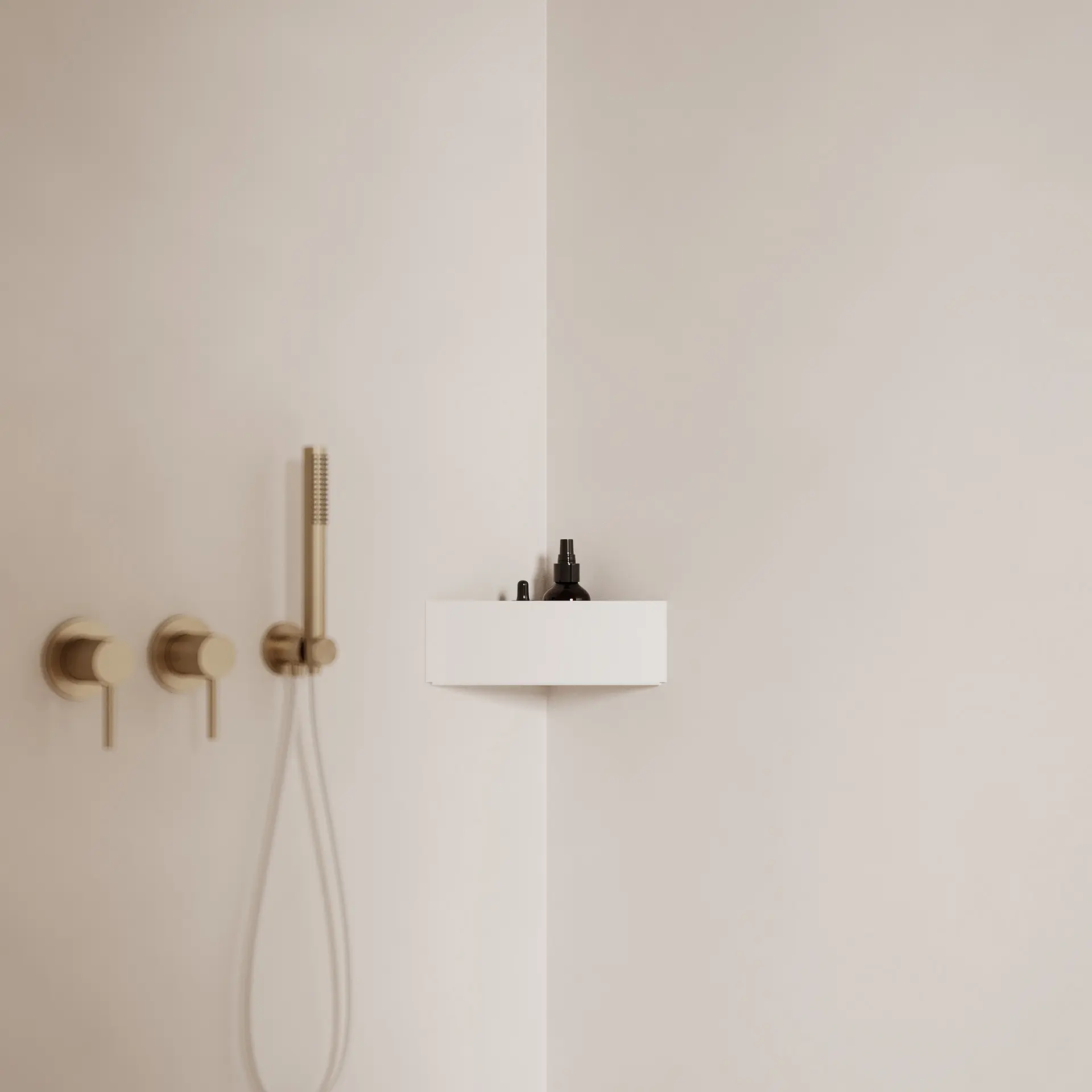 NICHBA - Duschablage 40cm - Weiß
