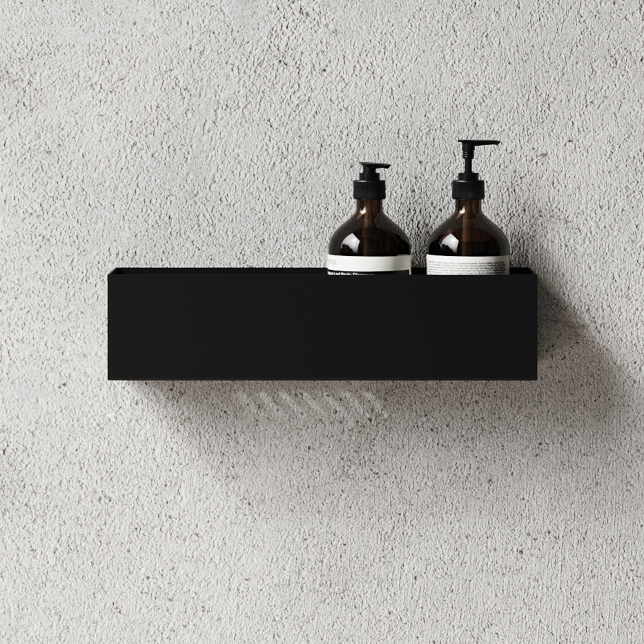 Display product Bath Shelf 40cm - Black from manufacturer NICHBA