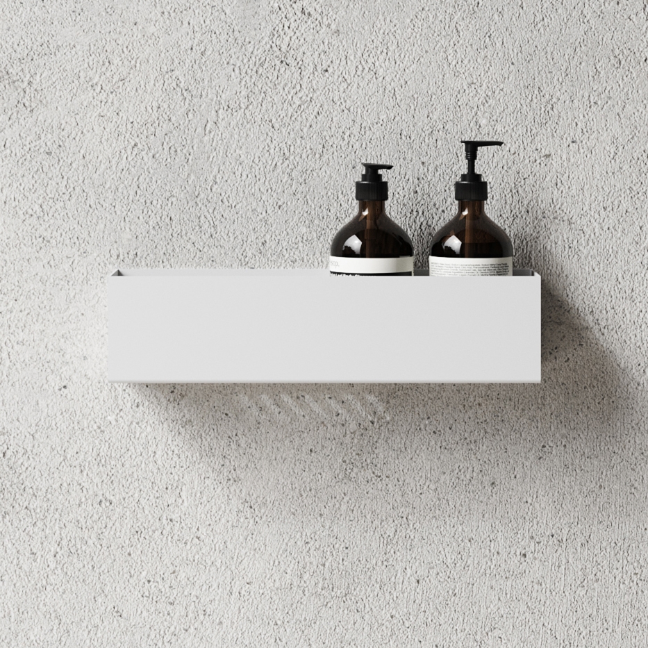 Bath Shelf 40cm - White