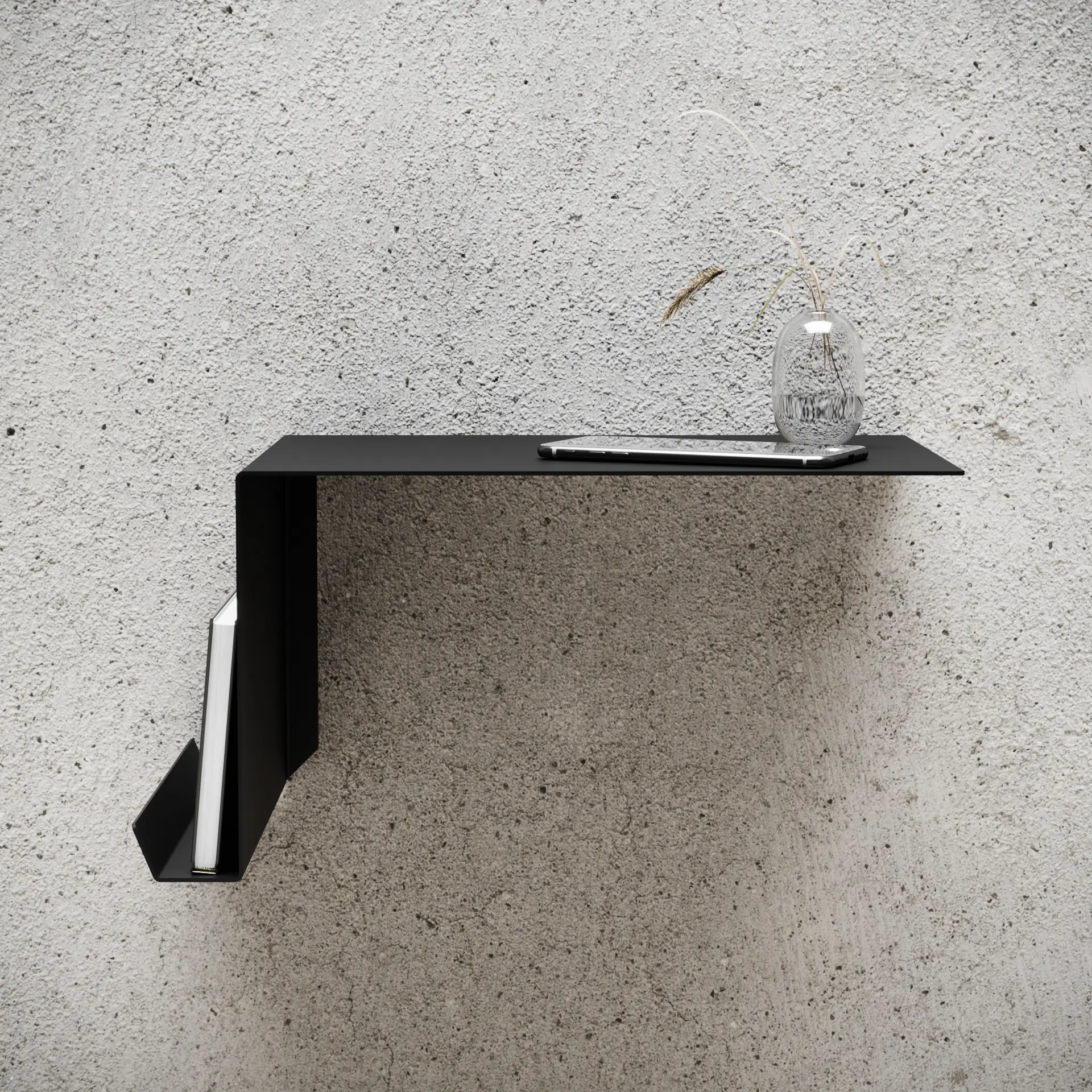 NICHBA - Bedside Table Black Left