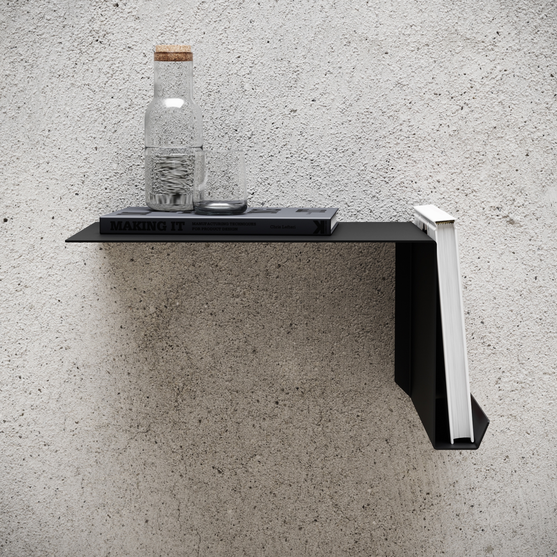 Display product Bedside Table Black Right Bedside Table from manufacturer NICHBA