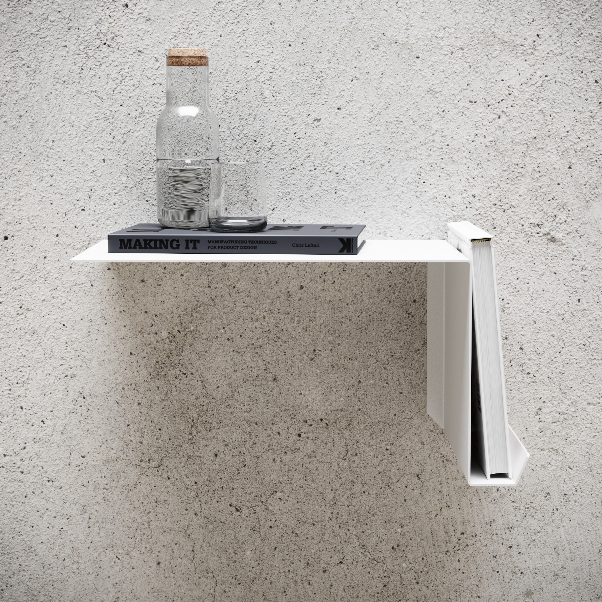 Bedside Table White Right Bedside Table