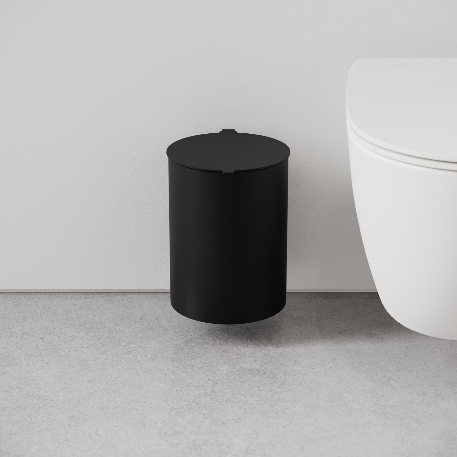 Toilet Bin Black