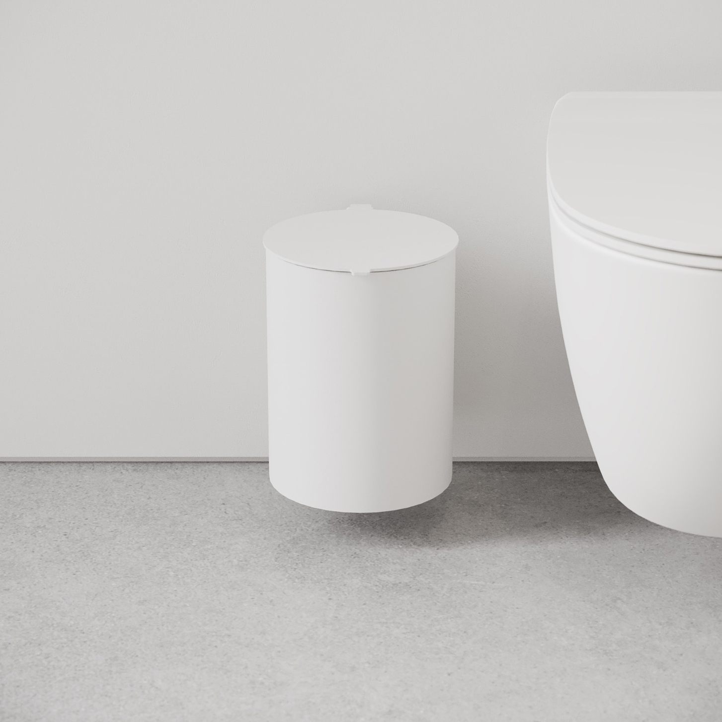 Afficher le produit Toilet Bin White du fabricant NICHBA