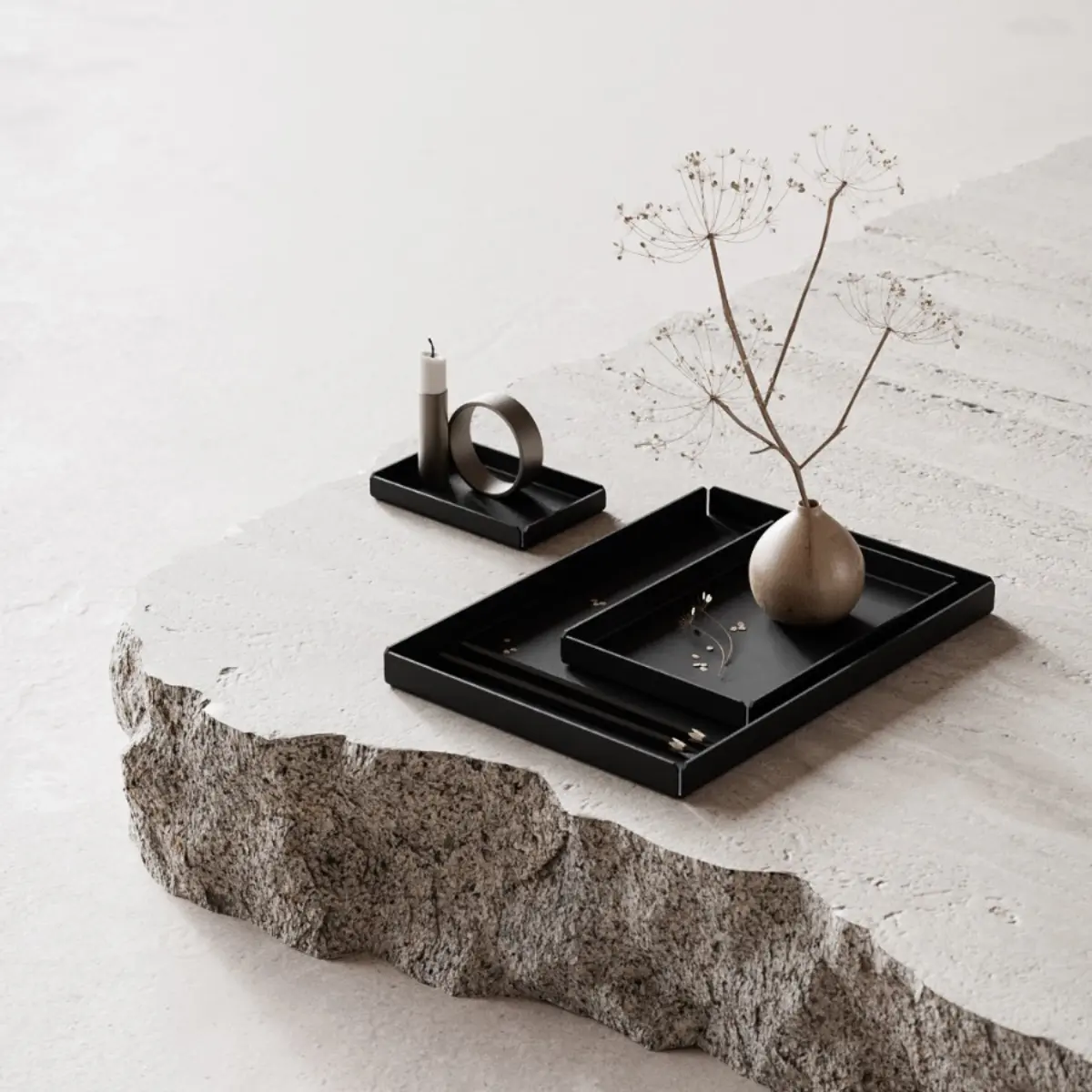 NICHBA - Tray 3-pack Black