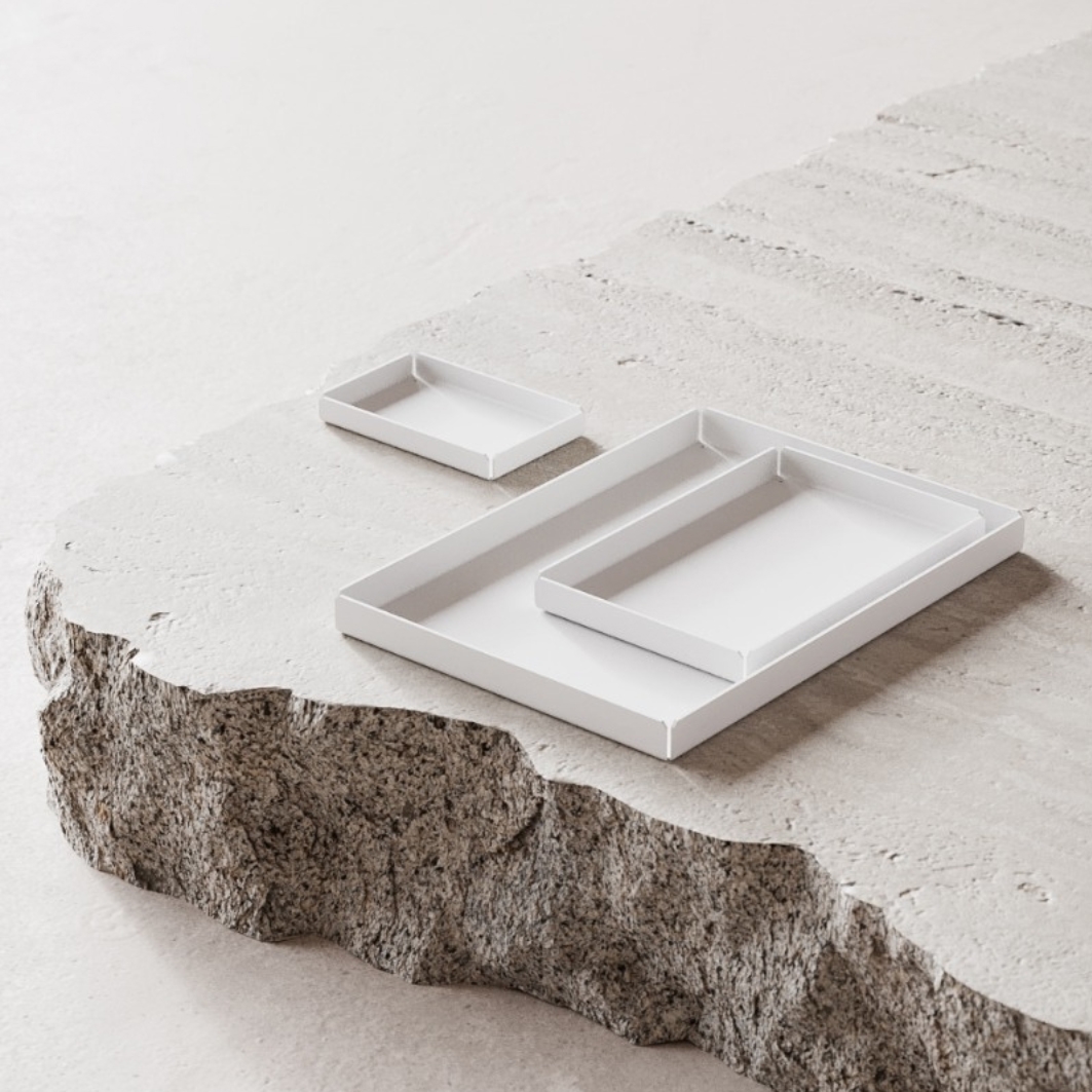 Display product Tray 3-pack White from manufacturer NICHBA