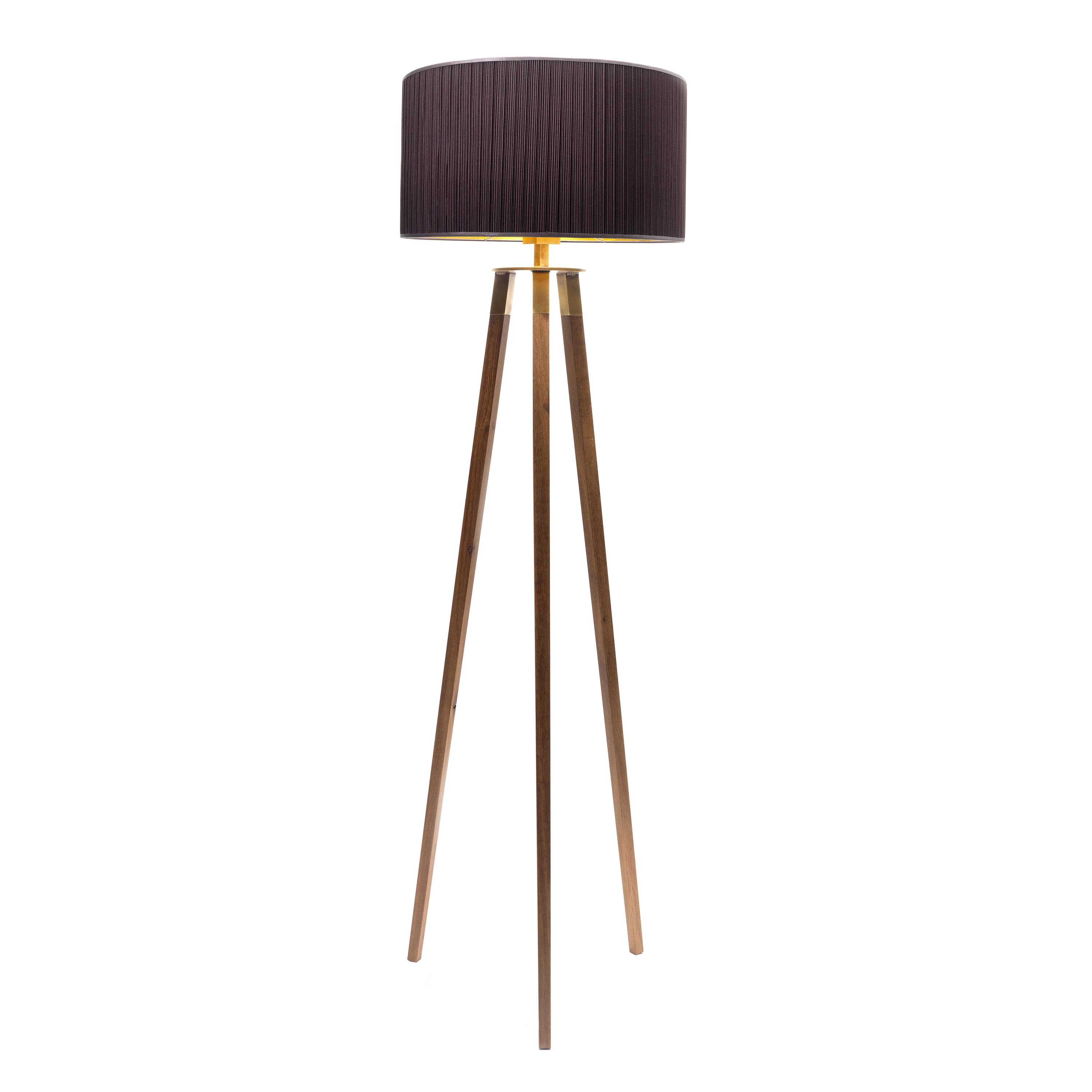 Tres floor lamp walnut
