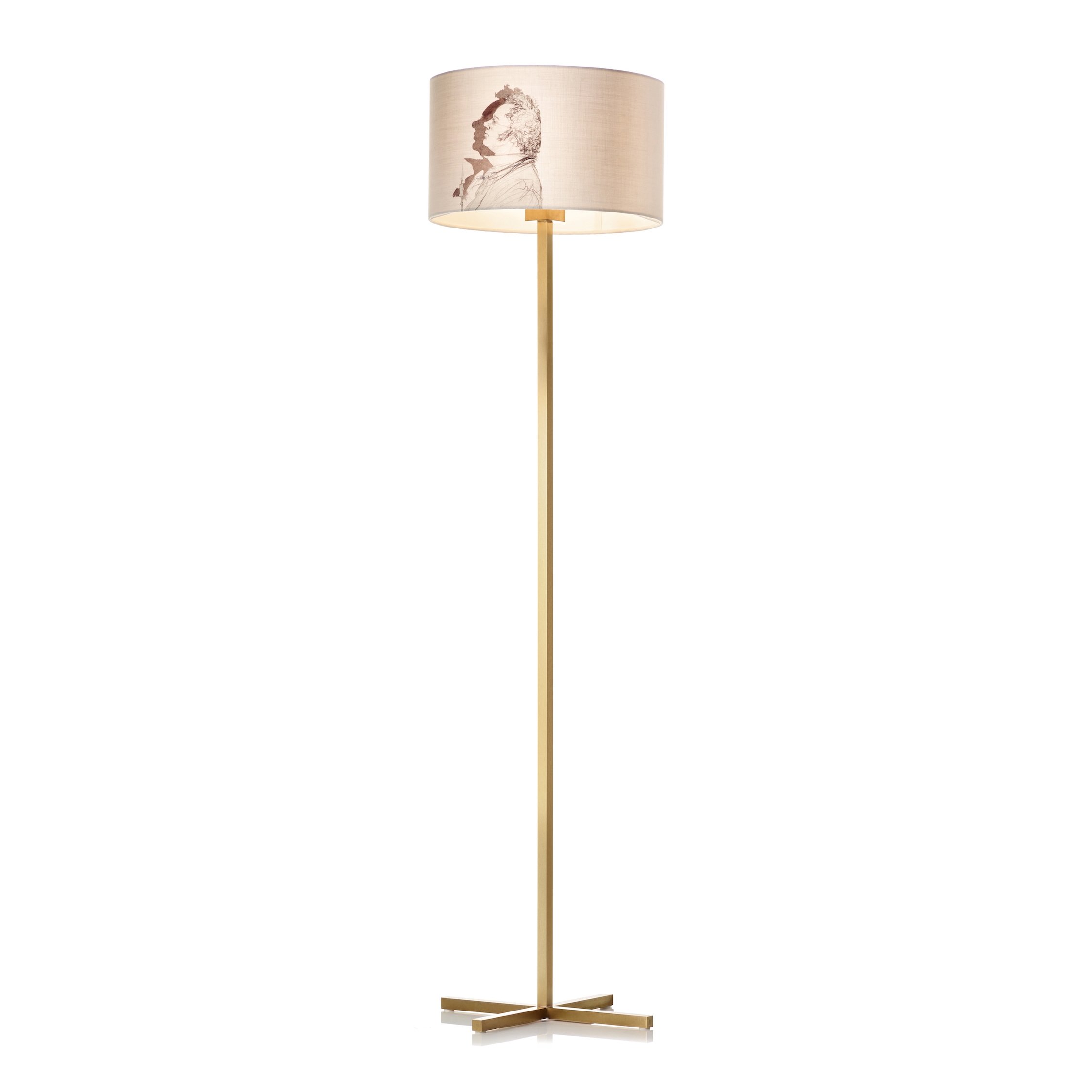 Mostrar el producto Bivius floor lamp brass del fabricante Strolz