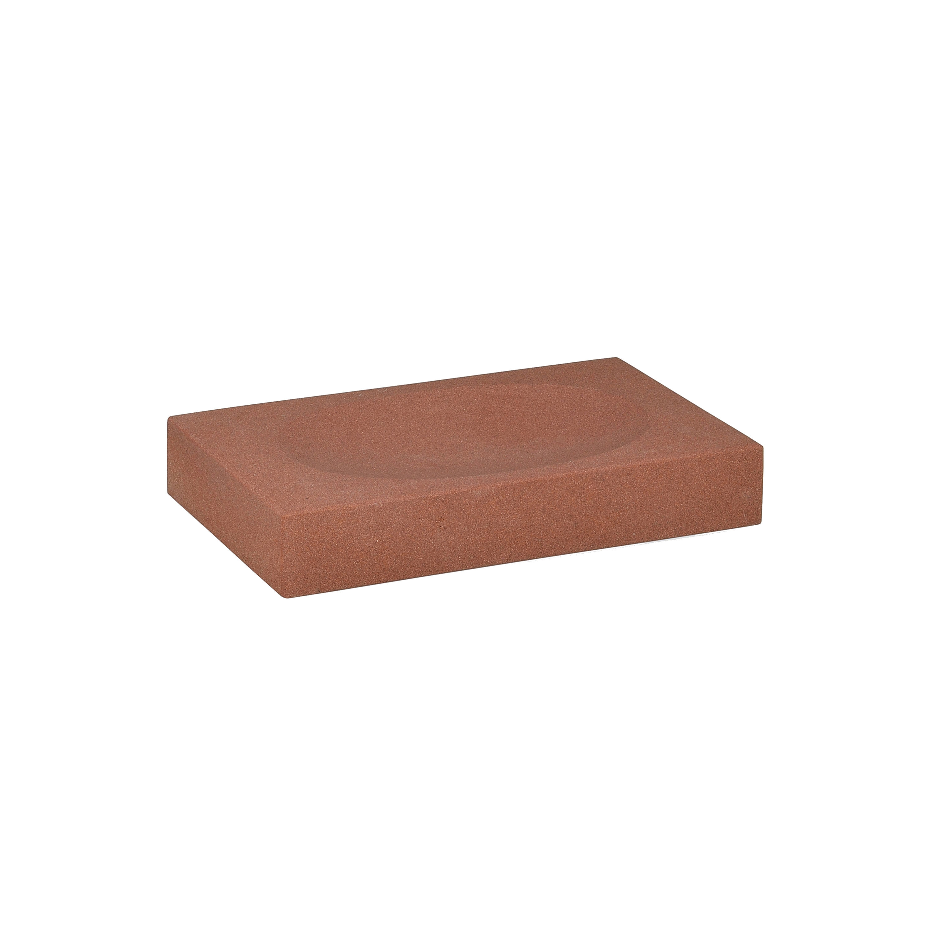 Produkt Bathroom Sets | Red Sandstone Soap Dish 12X7,5X2 des Herstellers Andrea House anzeigen