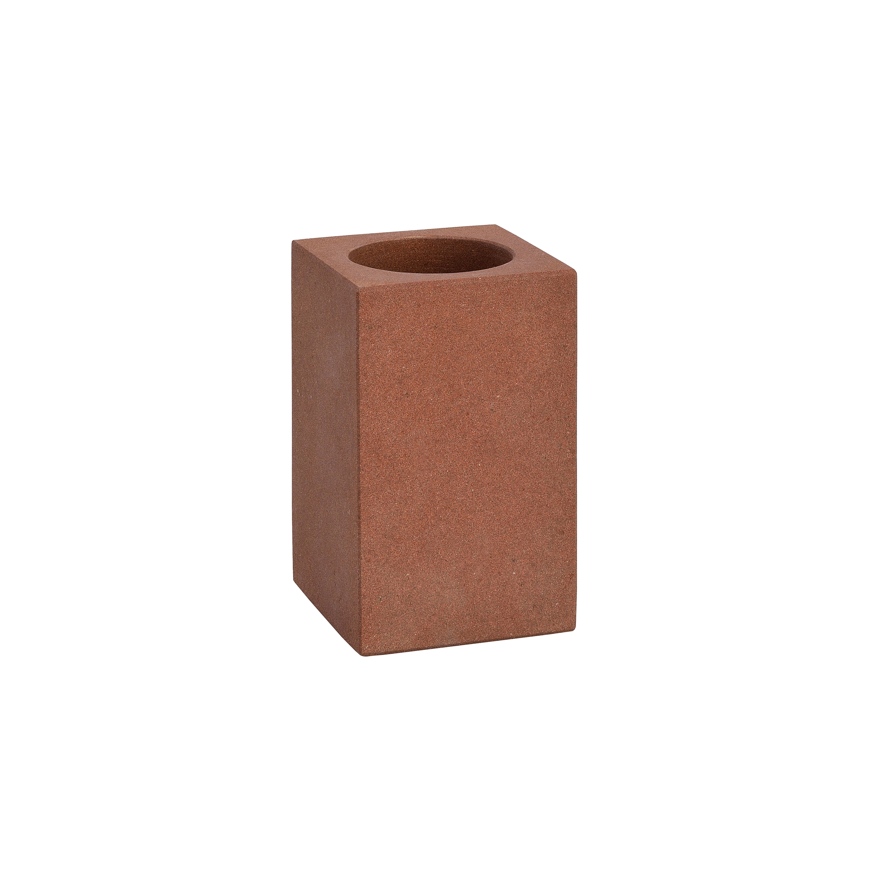 Produkt Bathroom Sets | Red Sandstone Toothb. H. 7X7X11,5 des Herstellers Andrea House anzeigen