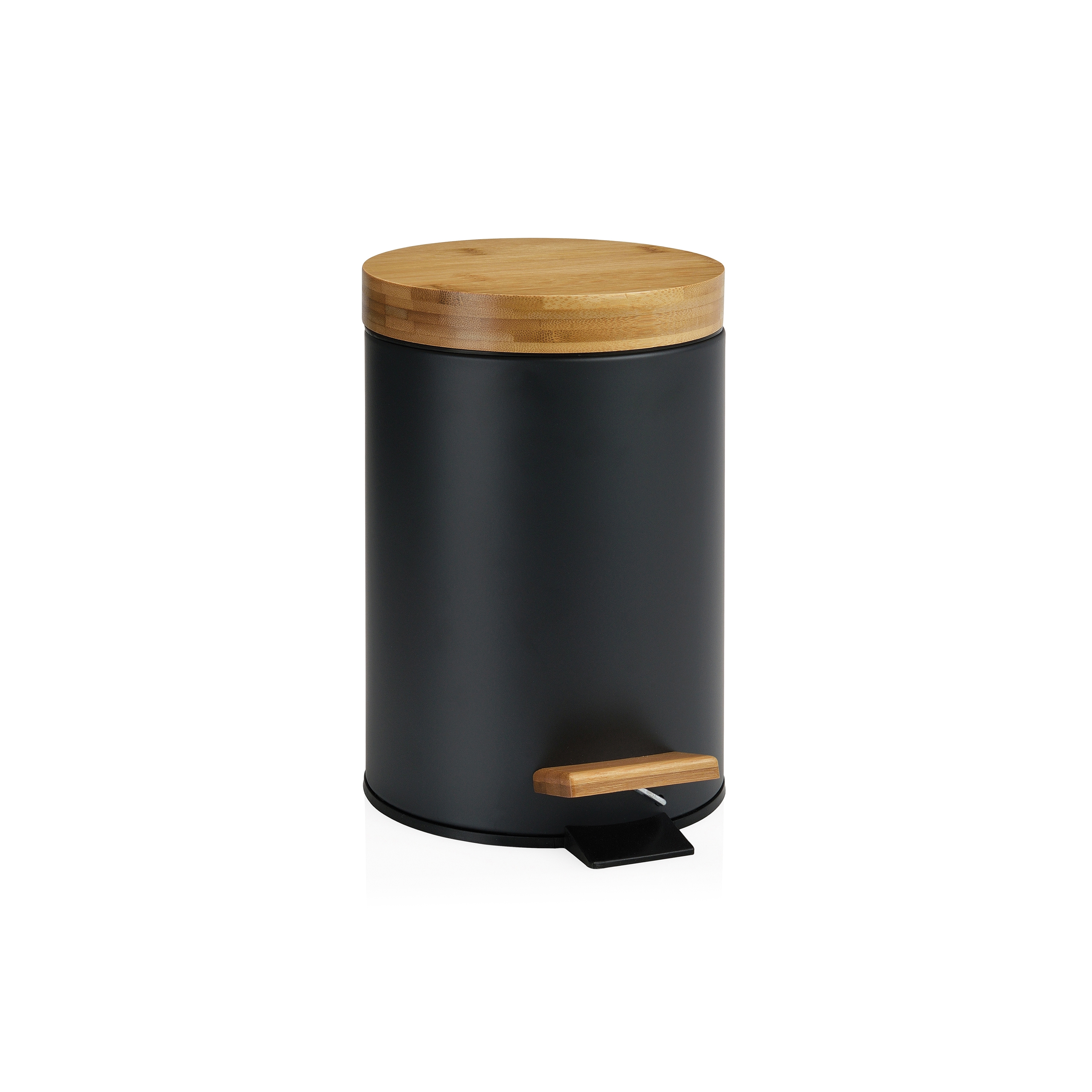 Paper Bins | 3L. Black/Bamboo Bin W/S. C.
