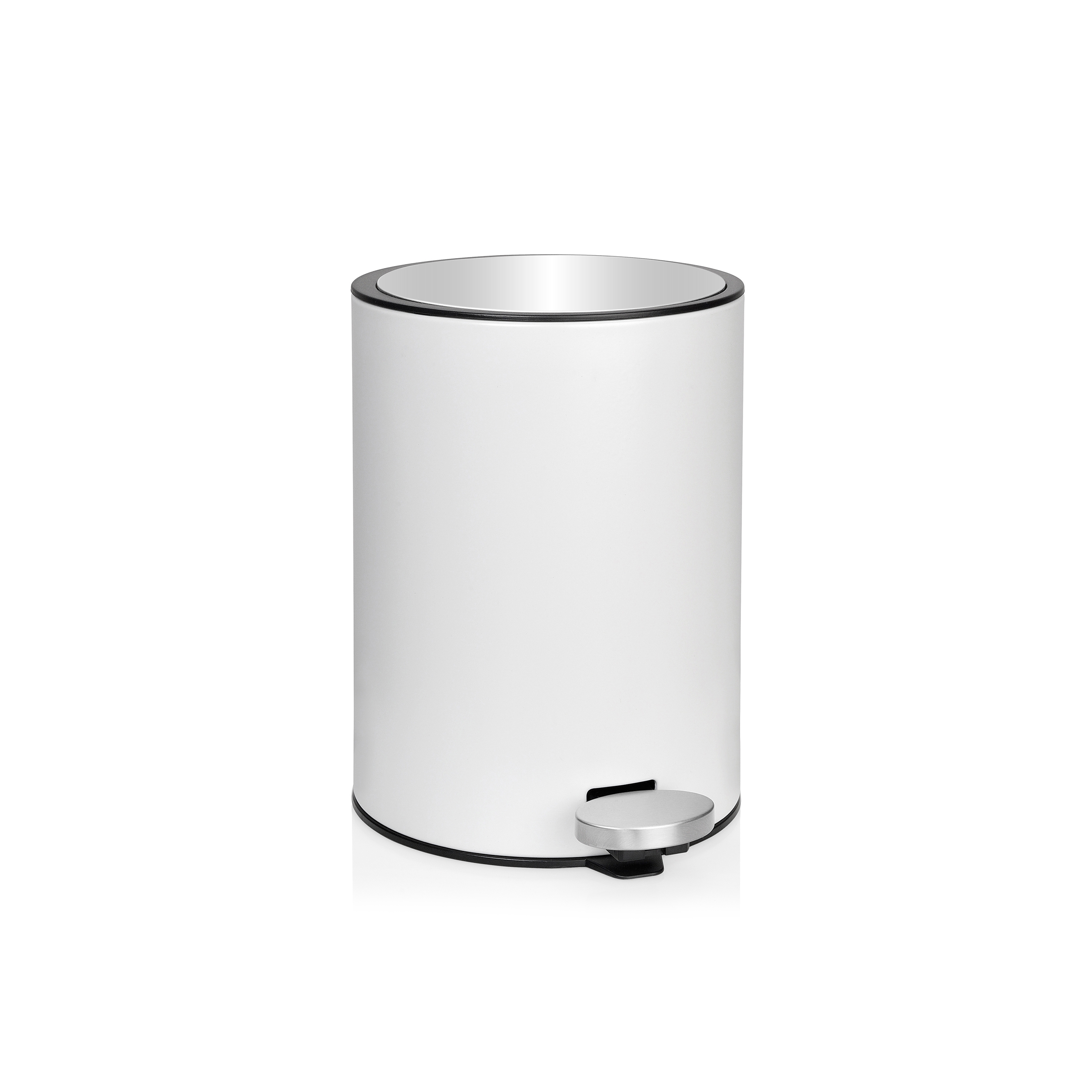 Produkt Paper Bins | White Metal Pedal Bin 3L. 26X19X26 des Herstellers Andrea House anzeigen