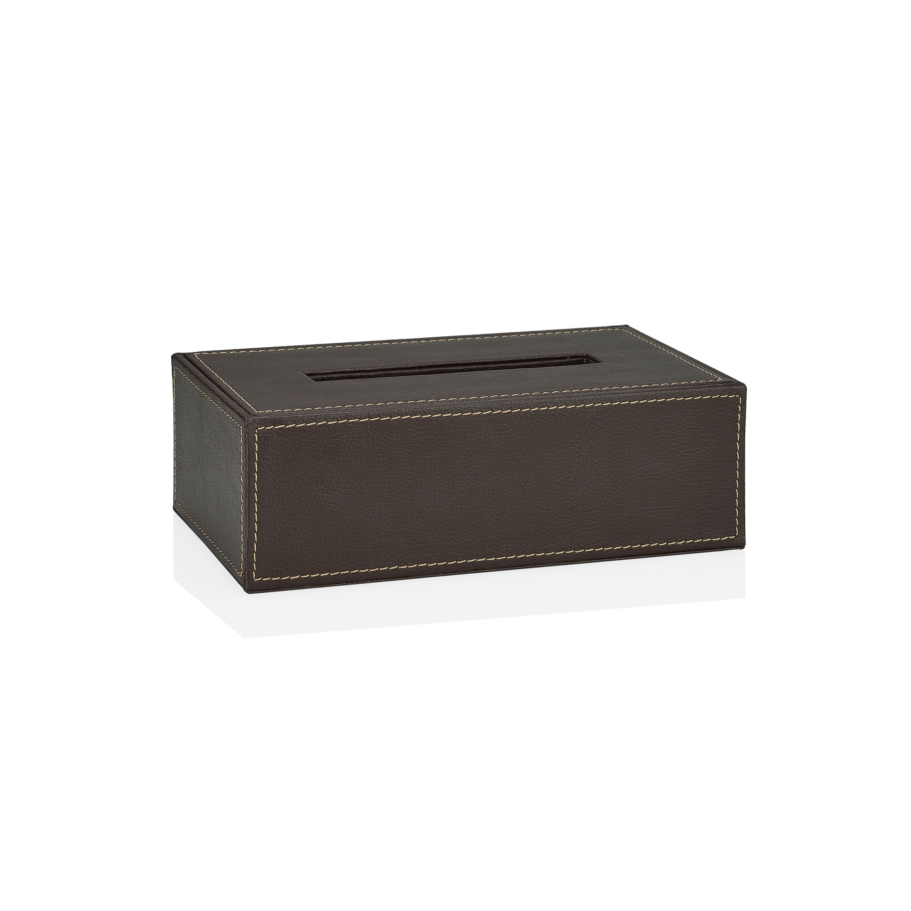 Produkt Tissue Boxes | Brown Leather Eff. Tissue Holder des Herstellers Andrea House anzeigen
