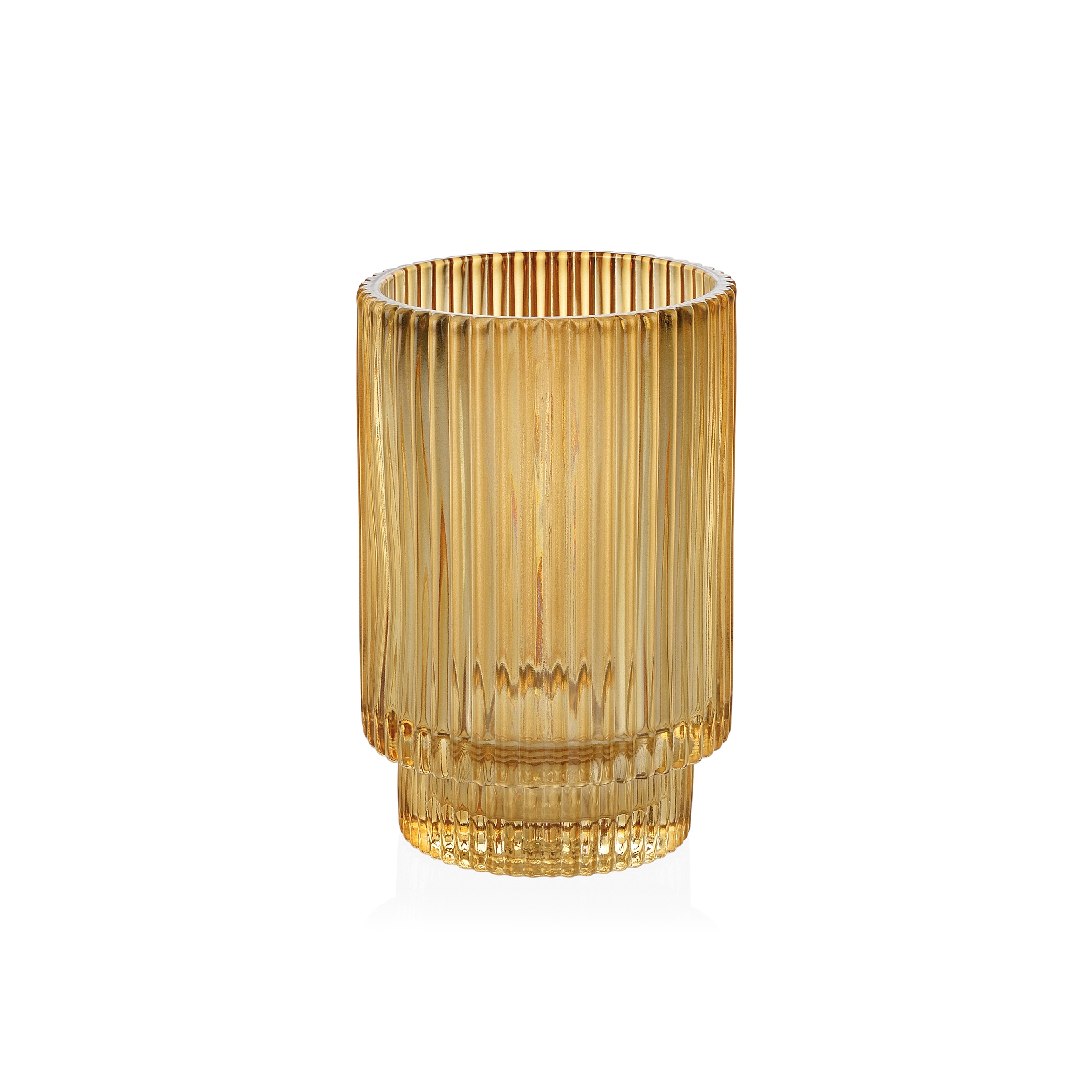 Display product Decoration Complemens | Amber Glass Tea Light Ø8,5X13 cm from manufacturer Andrea House