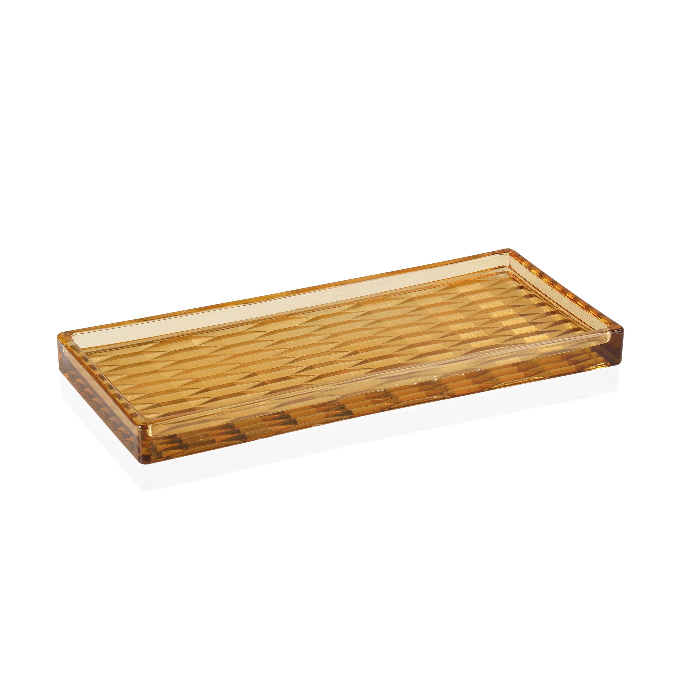 Produkt Decoration Complemens | Amber Glass Tray 25X11X2 cm des Herstellers Andrea House anzeigen