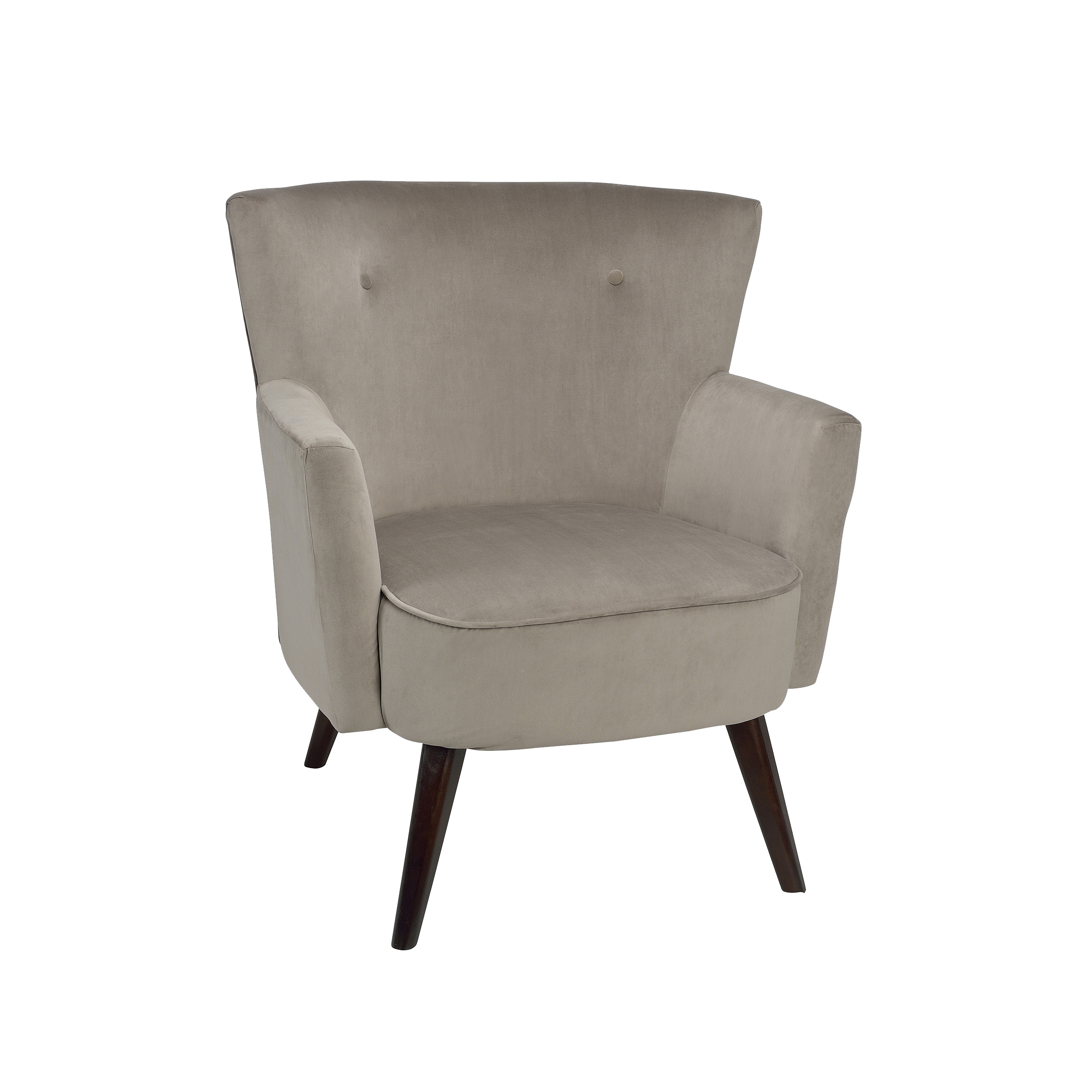 Produkt Chairs and Sofas | Beige Velvet Hans Armchair74X75X88cm des Herstellers Andrea House anzeigen