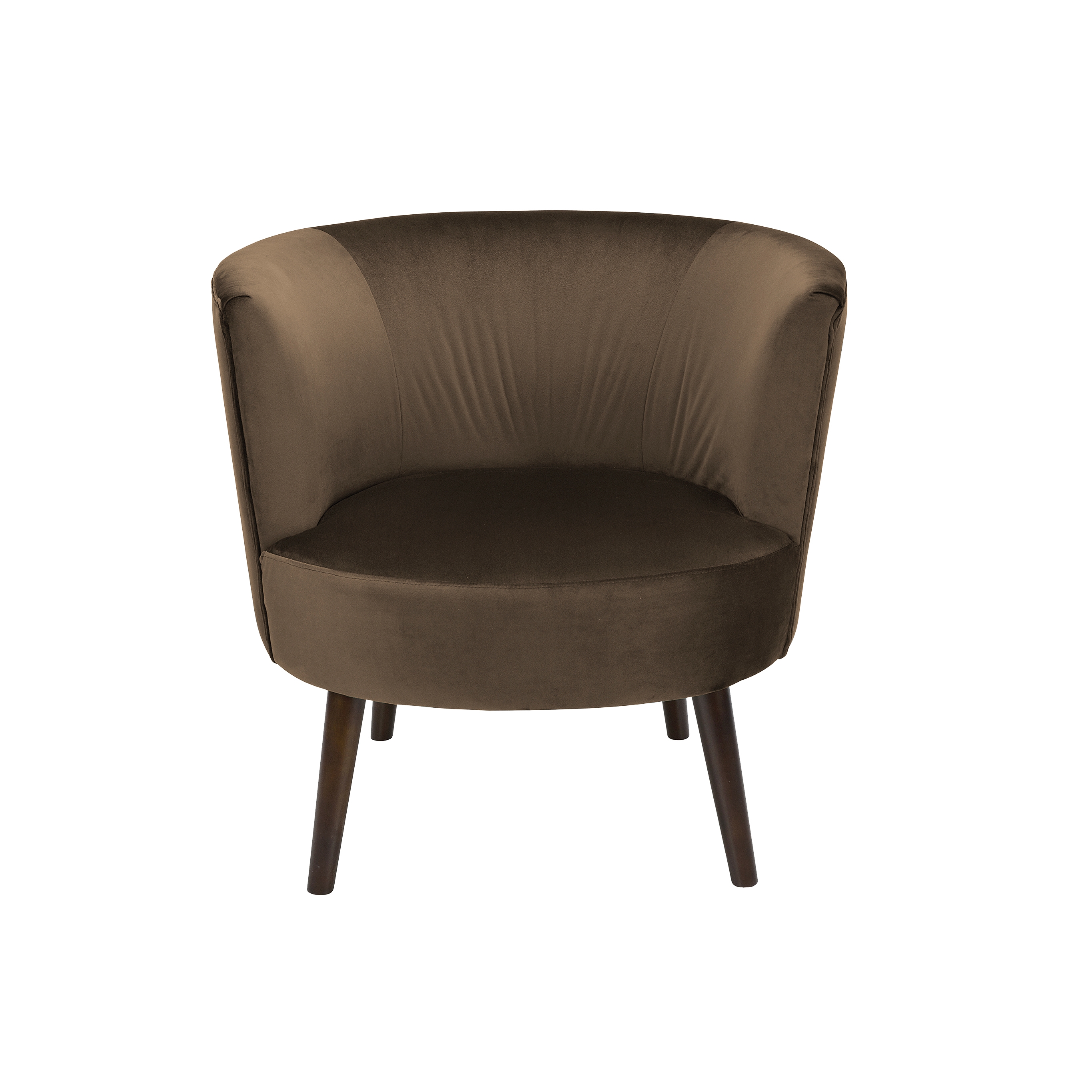 Chairs and Sofas | Brown Velvet Edie Armchai 78X75X77cm