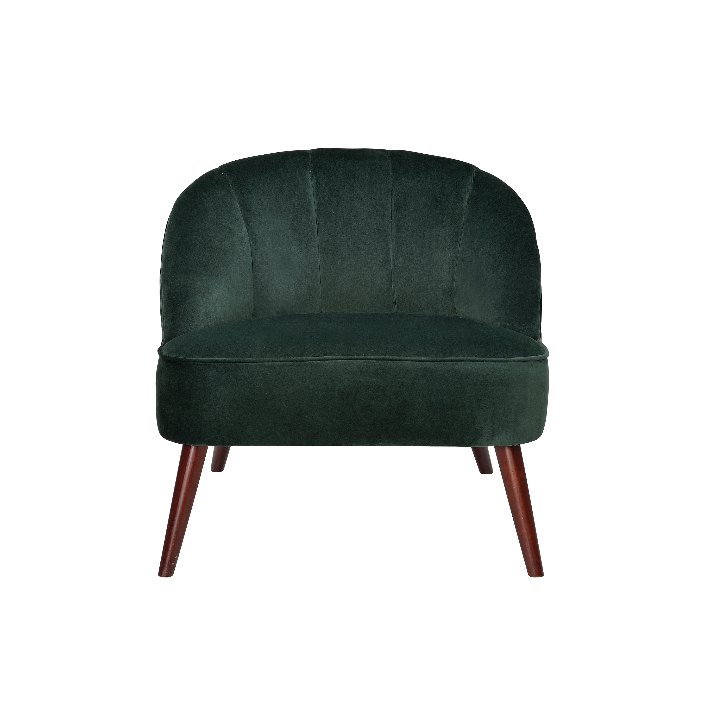 Chairs and Sofas | Green Vel Shell Armchair 78X72X71cm