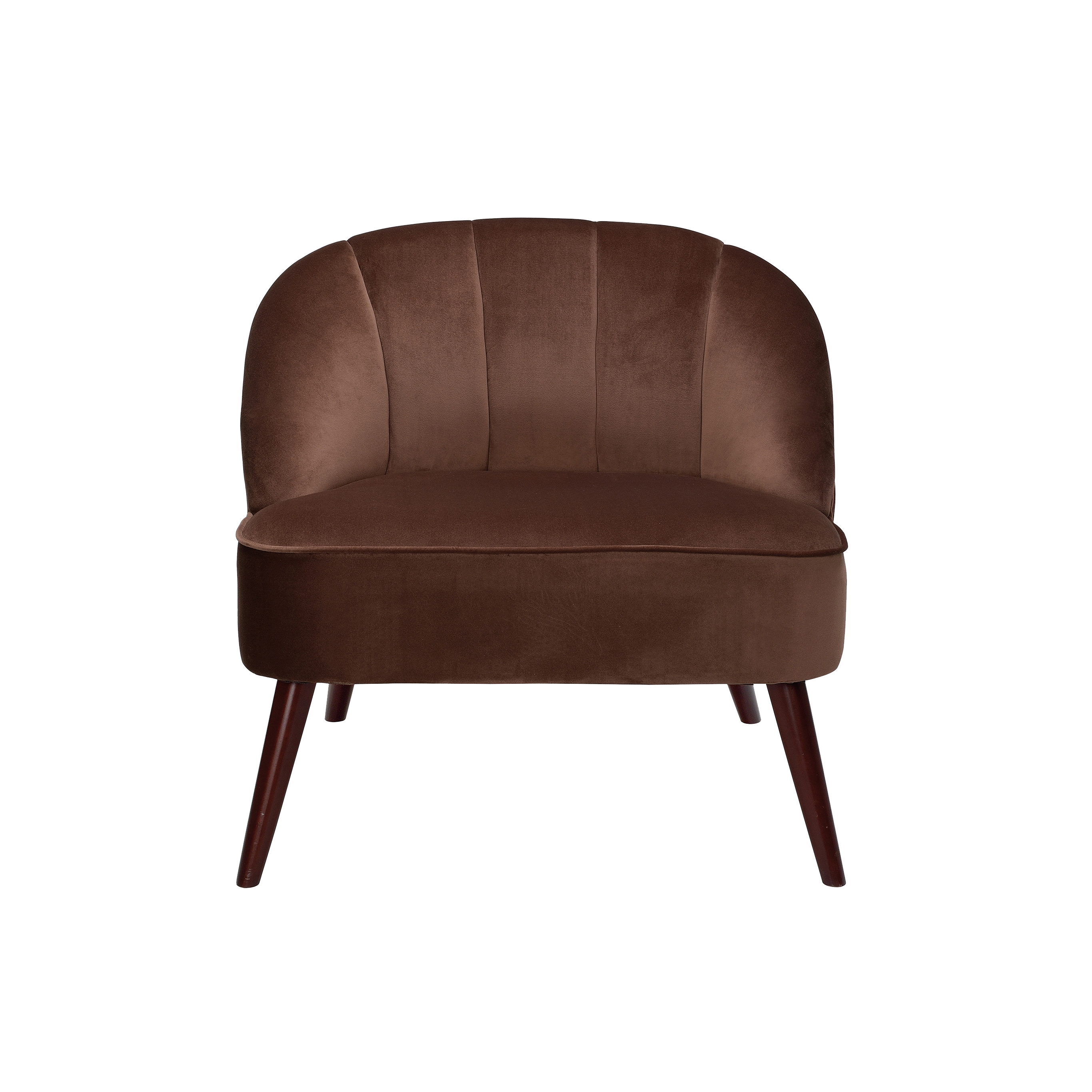 Chairs and Sofas | Tobacco Vel Shell Armchair 78X72X71