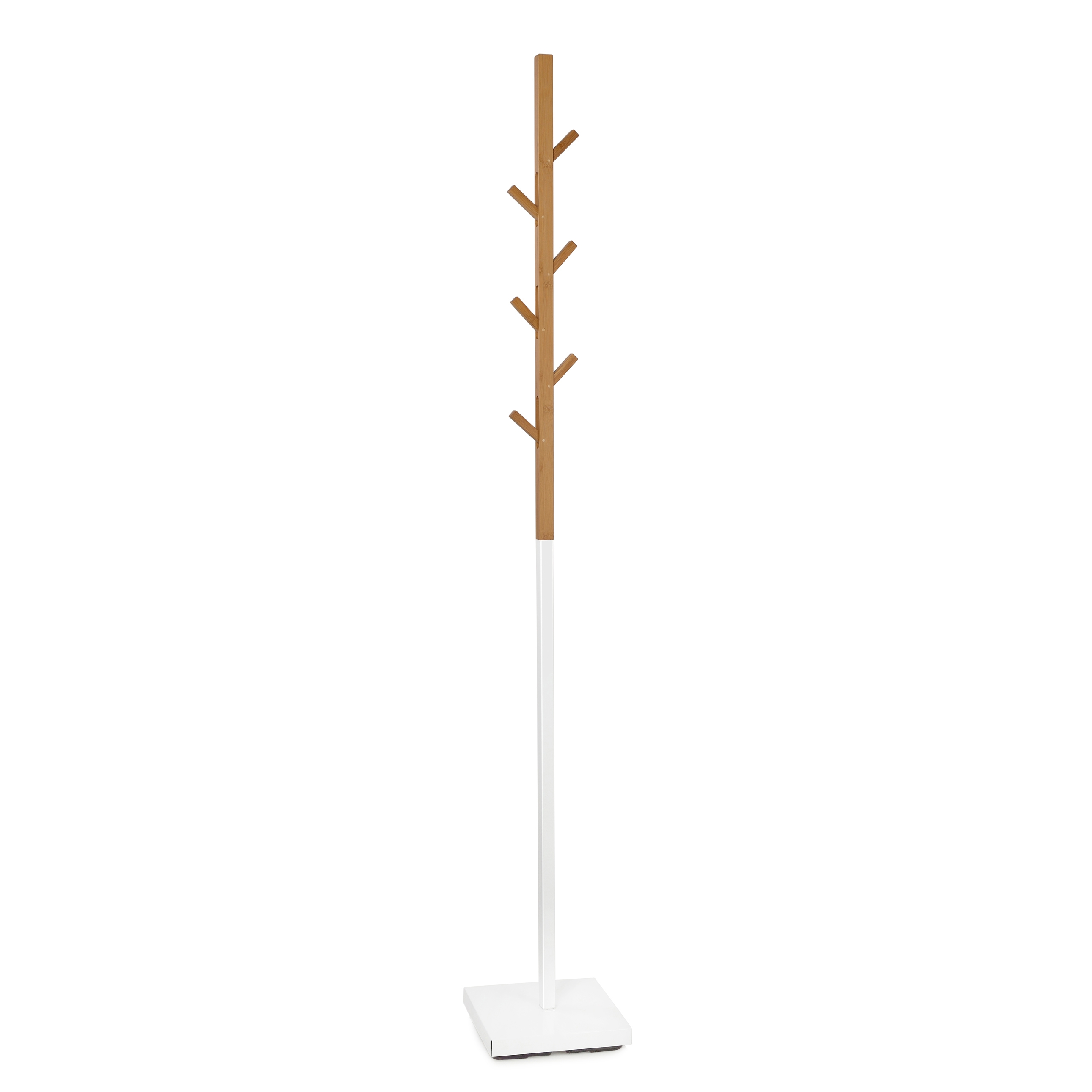Vertoon produk Coat Racks | Bamboo/Wh. Metal Coat Rack 176H. van vervaardiger Andrea House