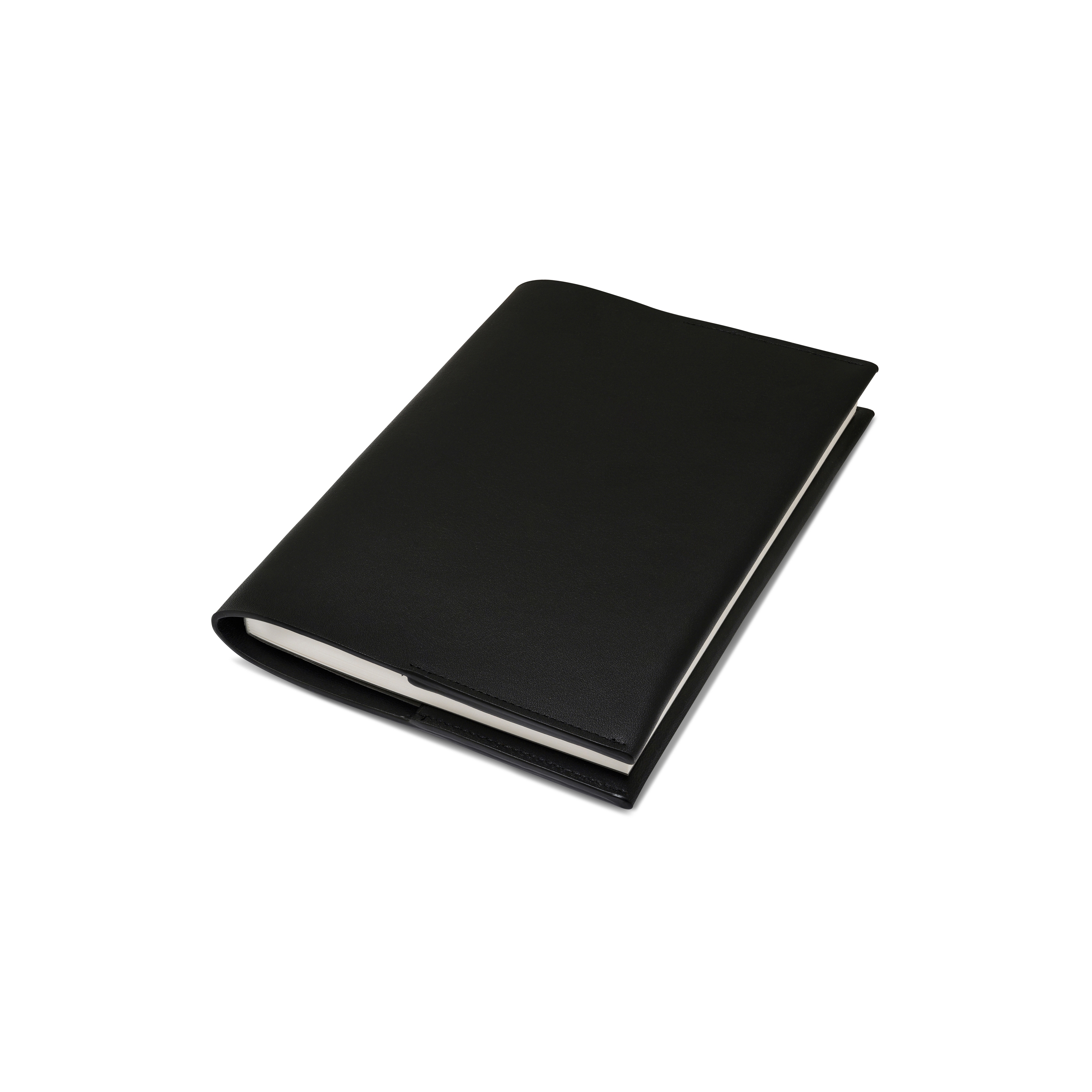 Notebook black leather
