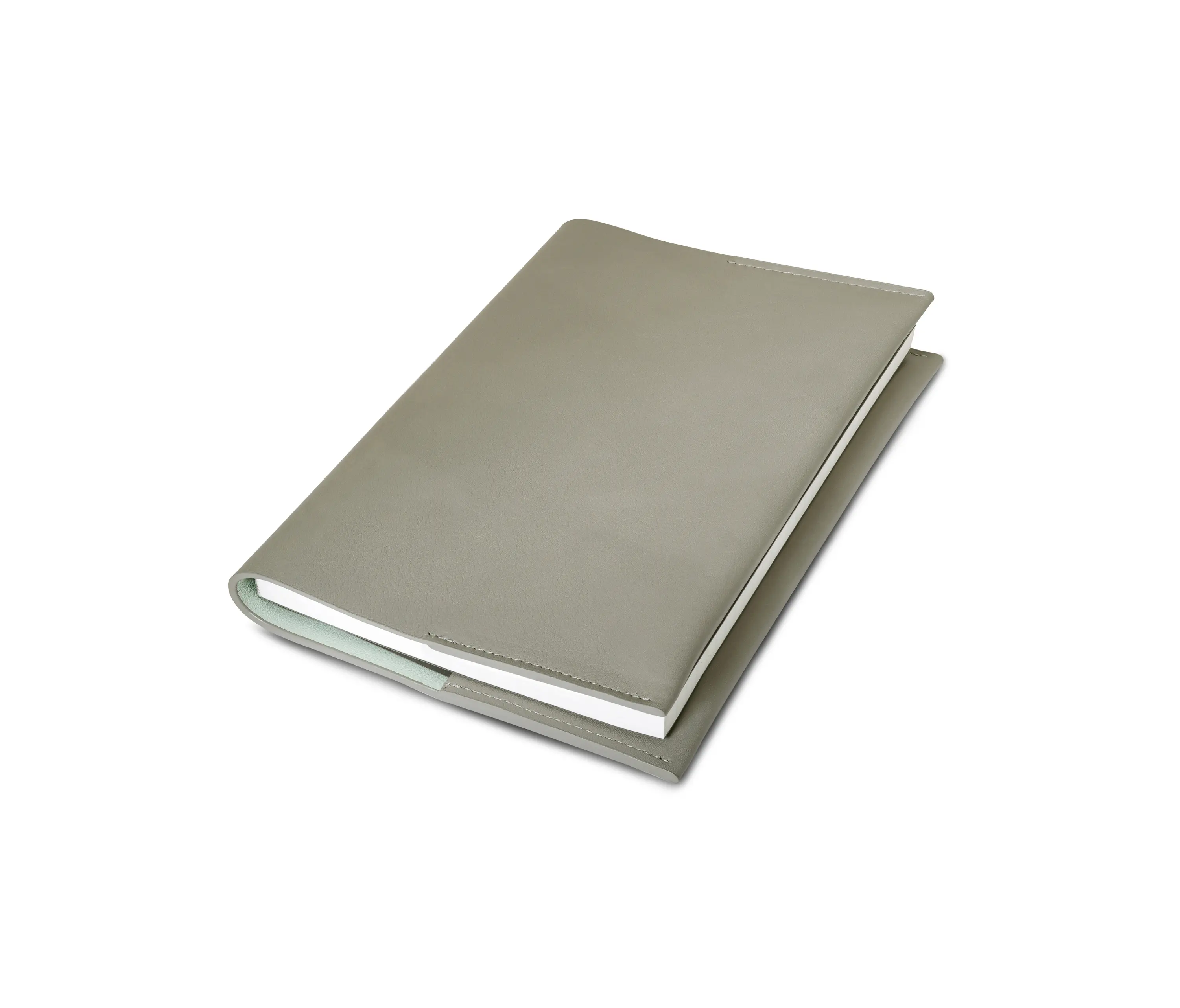 August Sandgren A/S - Notebook grey and turquoise leather