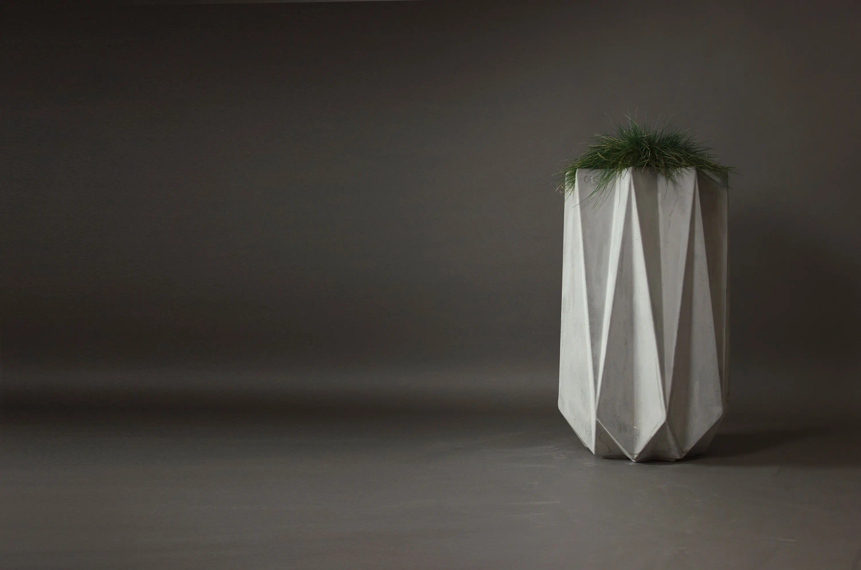 Adam Christopher Design - Kronen 90 Concrete Contemporary Planter, Rust Effect Finish
