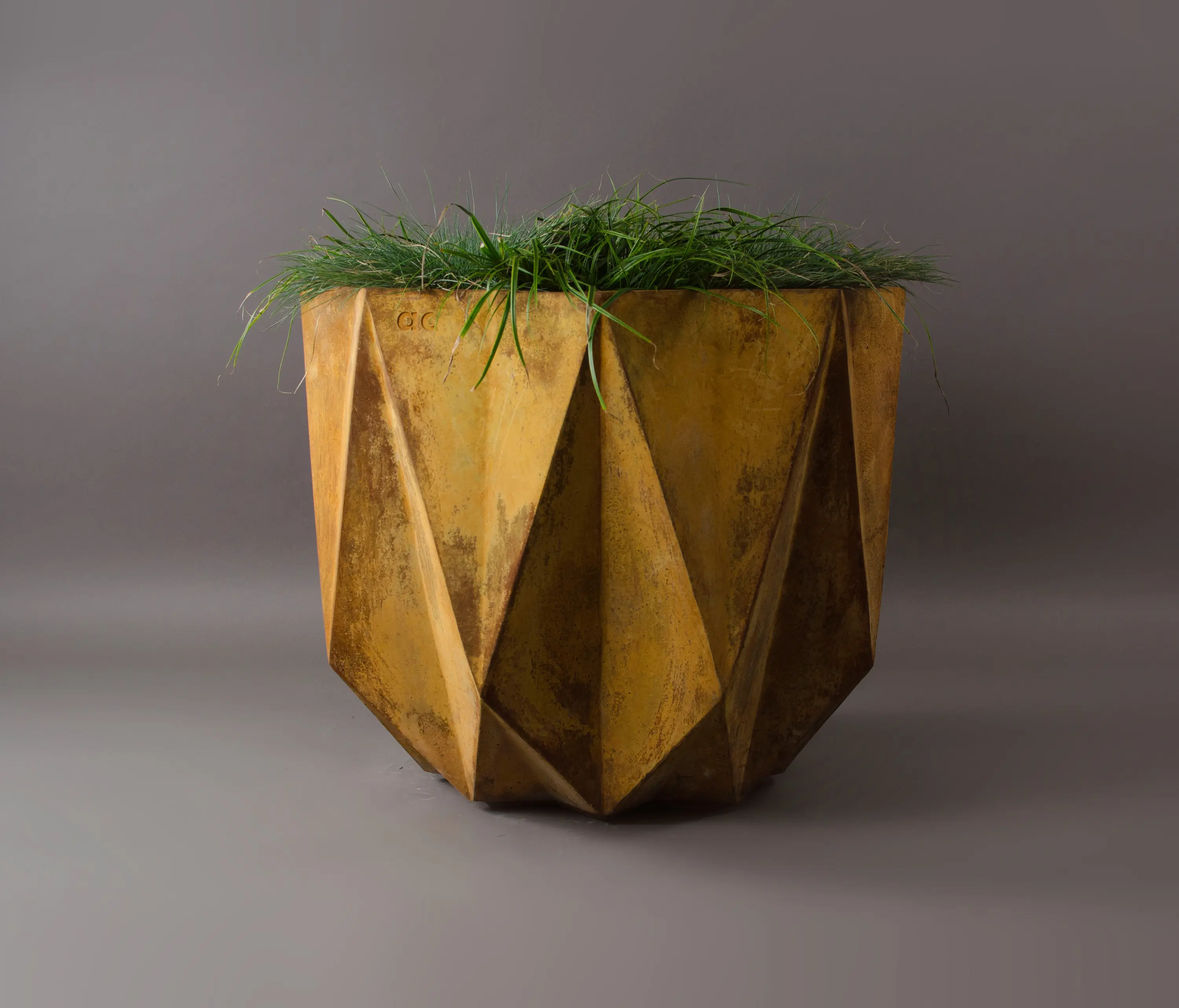 Adam Christopher Design - Prisme Planter, Rust Stained