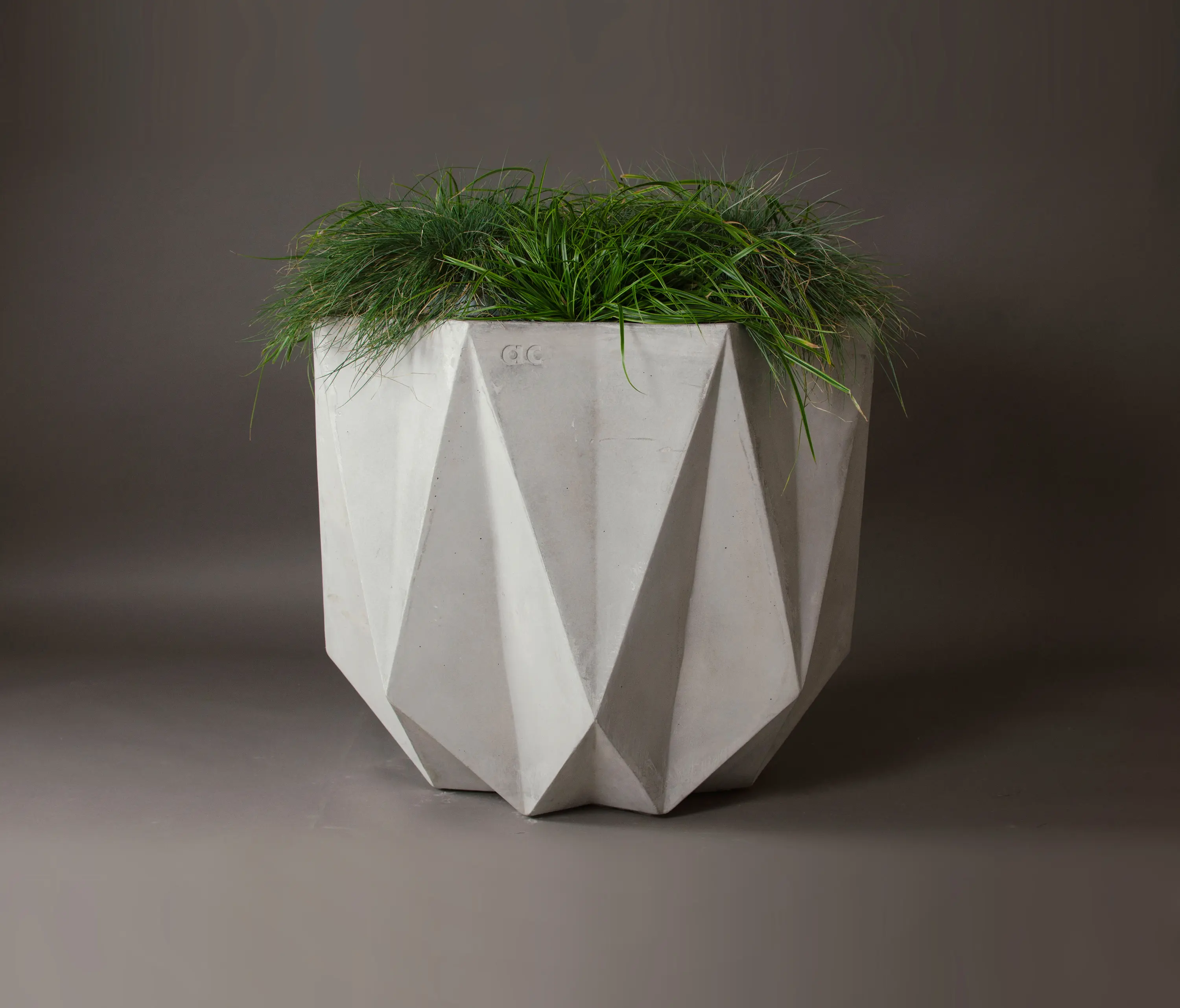 Adam Christopher Design - Prisme Planter, Grey Concrete