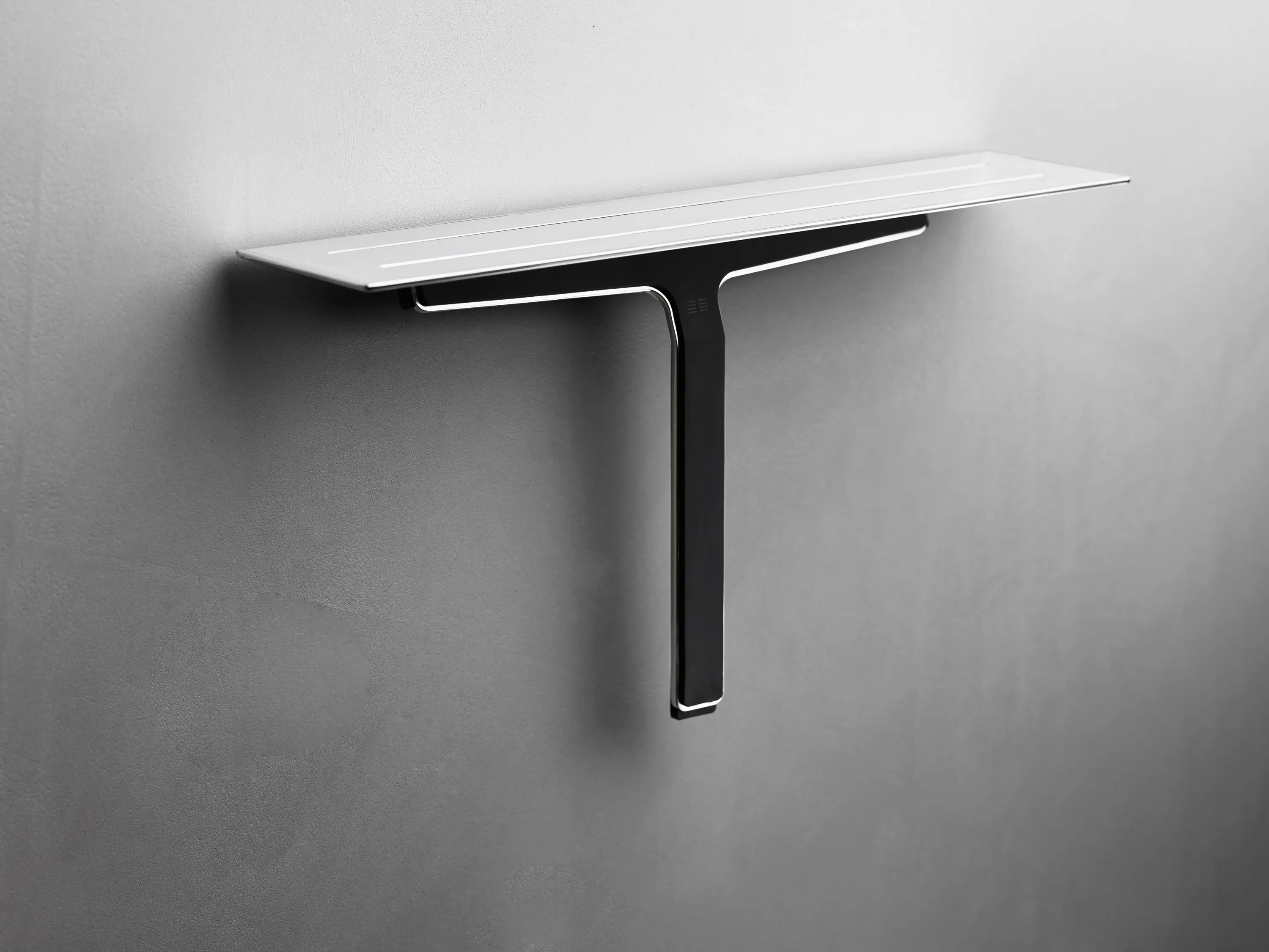 Unidrain - Reframe Collection | Soap shelf and shower wiper - polished steel