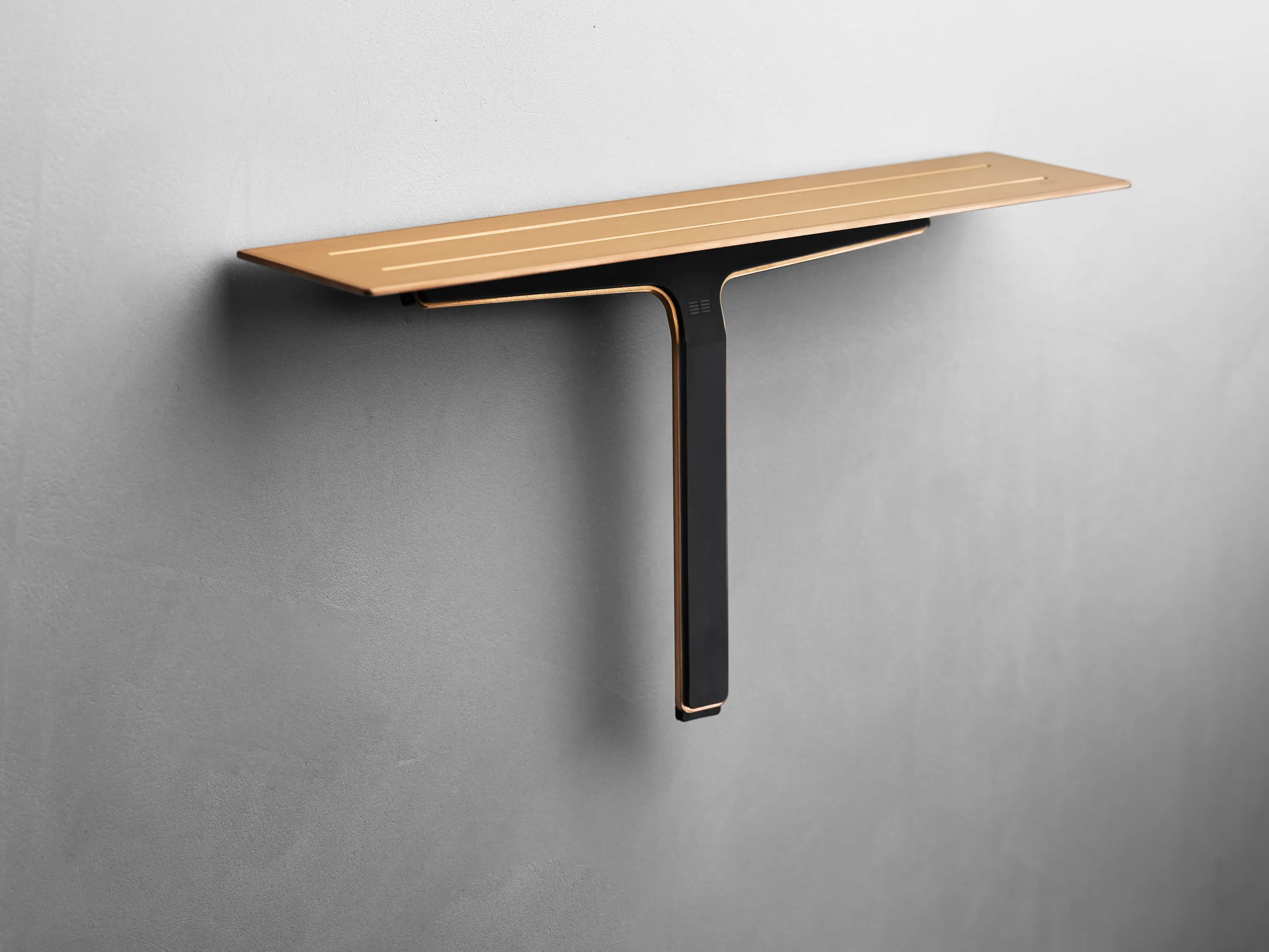 Unidrain - Reframe Collection | Soap shelf and shower wiper - copper
