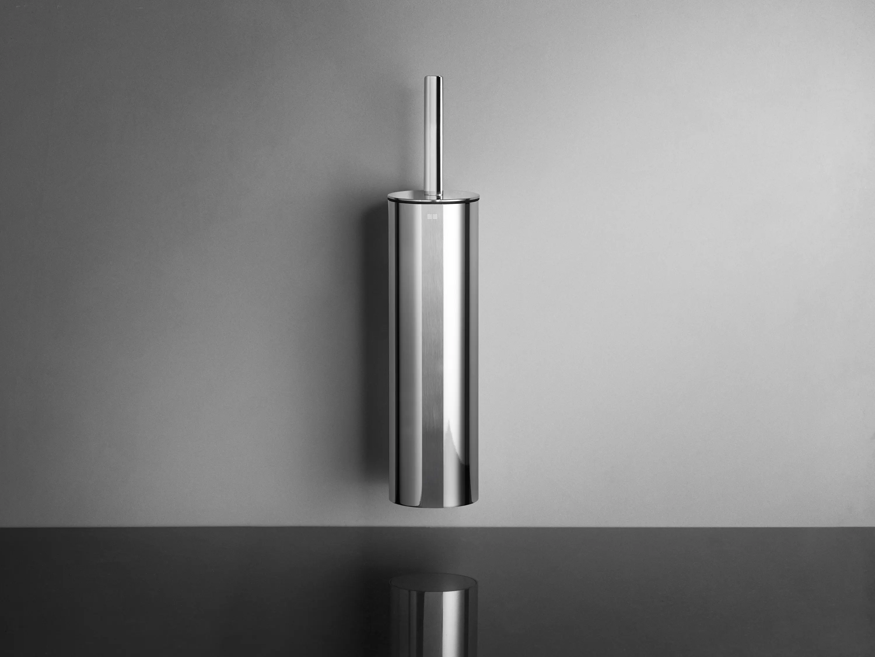 Unidrain - Reframe Collection | Toilet brush, wall - polished steel