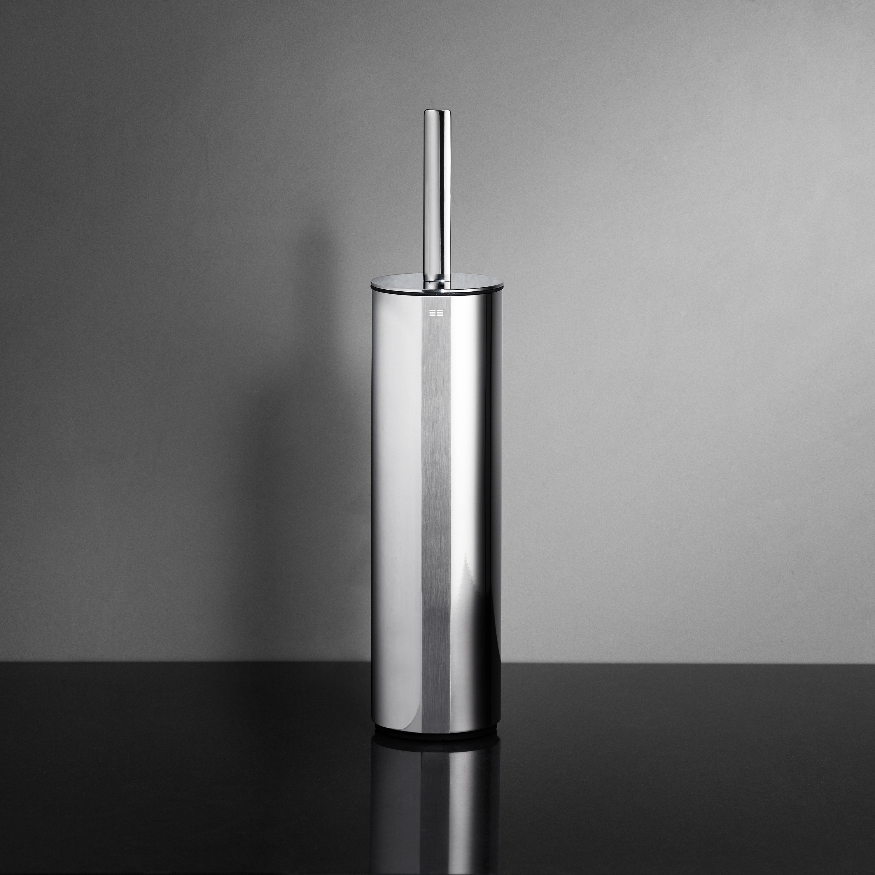 Reframe Collection | Toilet brush, floor - polished steel