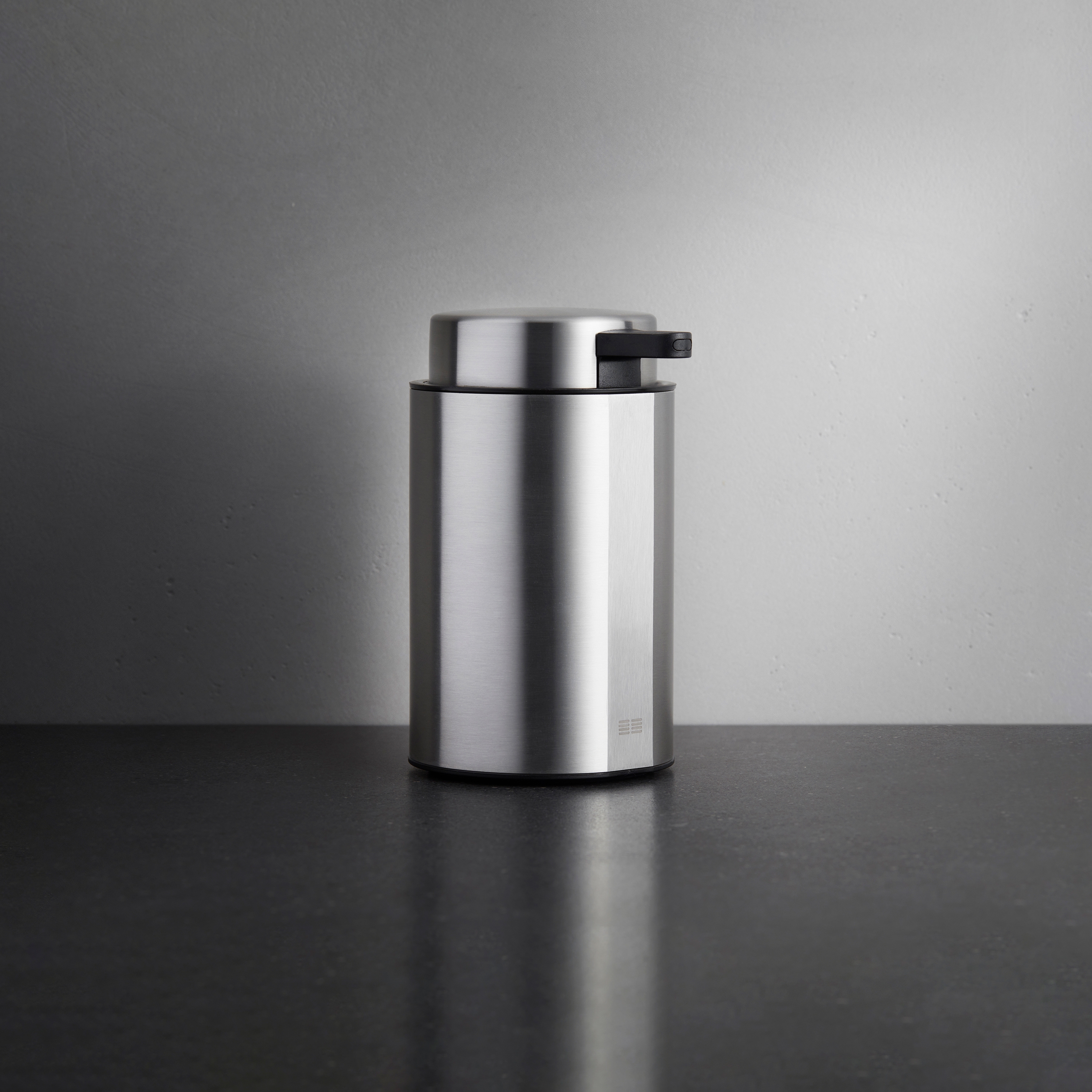 Display product Reframe Collection I Soap dispenser I Brushed steel from manufacturer Unidrain