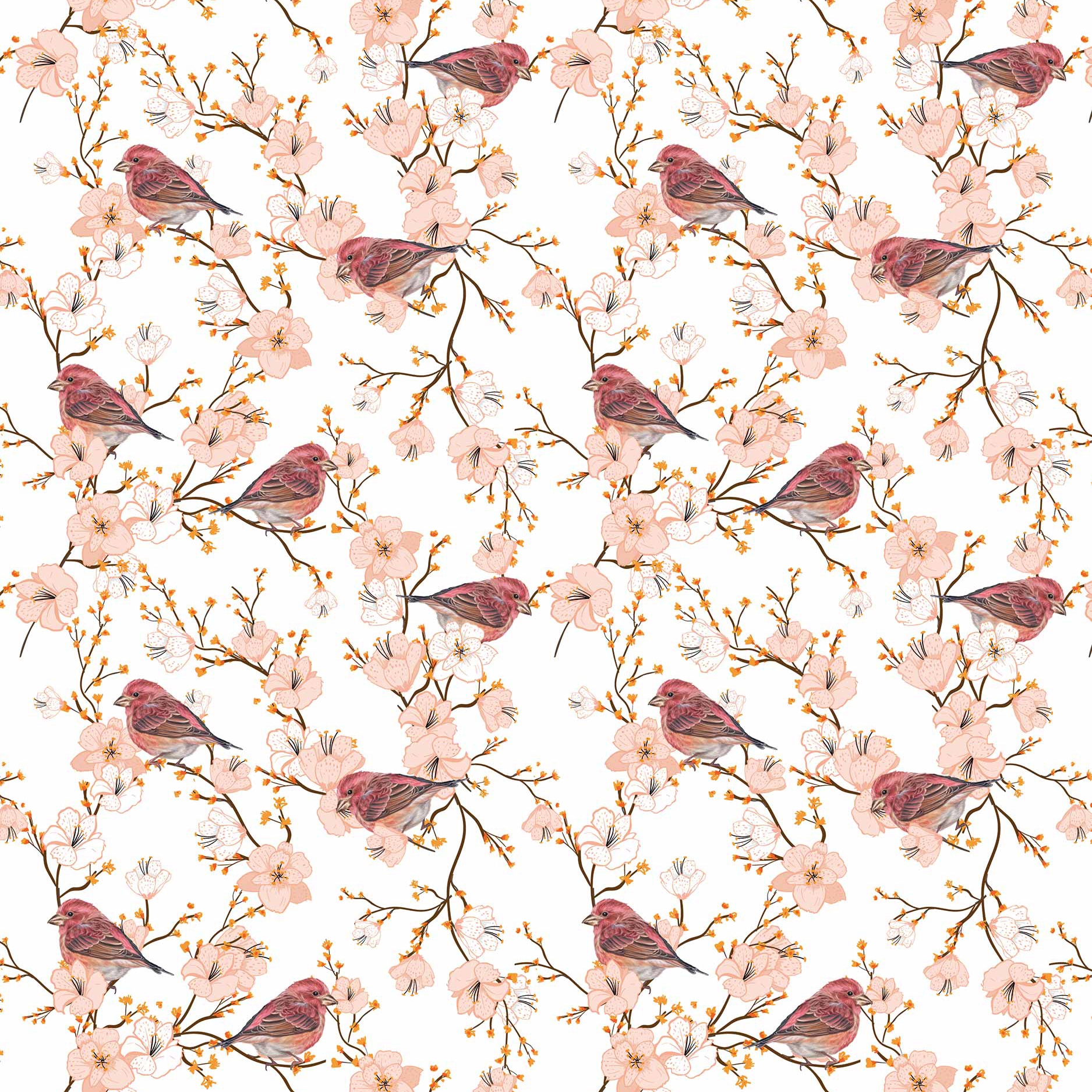 Display product Cherry Blossom Sparrow from manufacturer GMM
