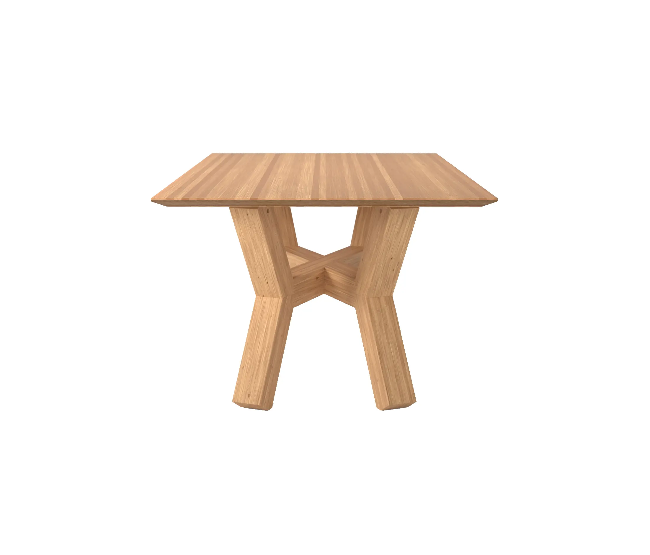 Editions LS - Dinner Table Tertius in Solid Bamboo