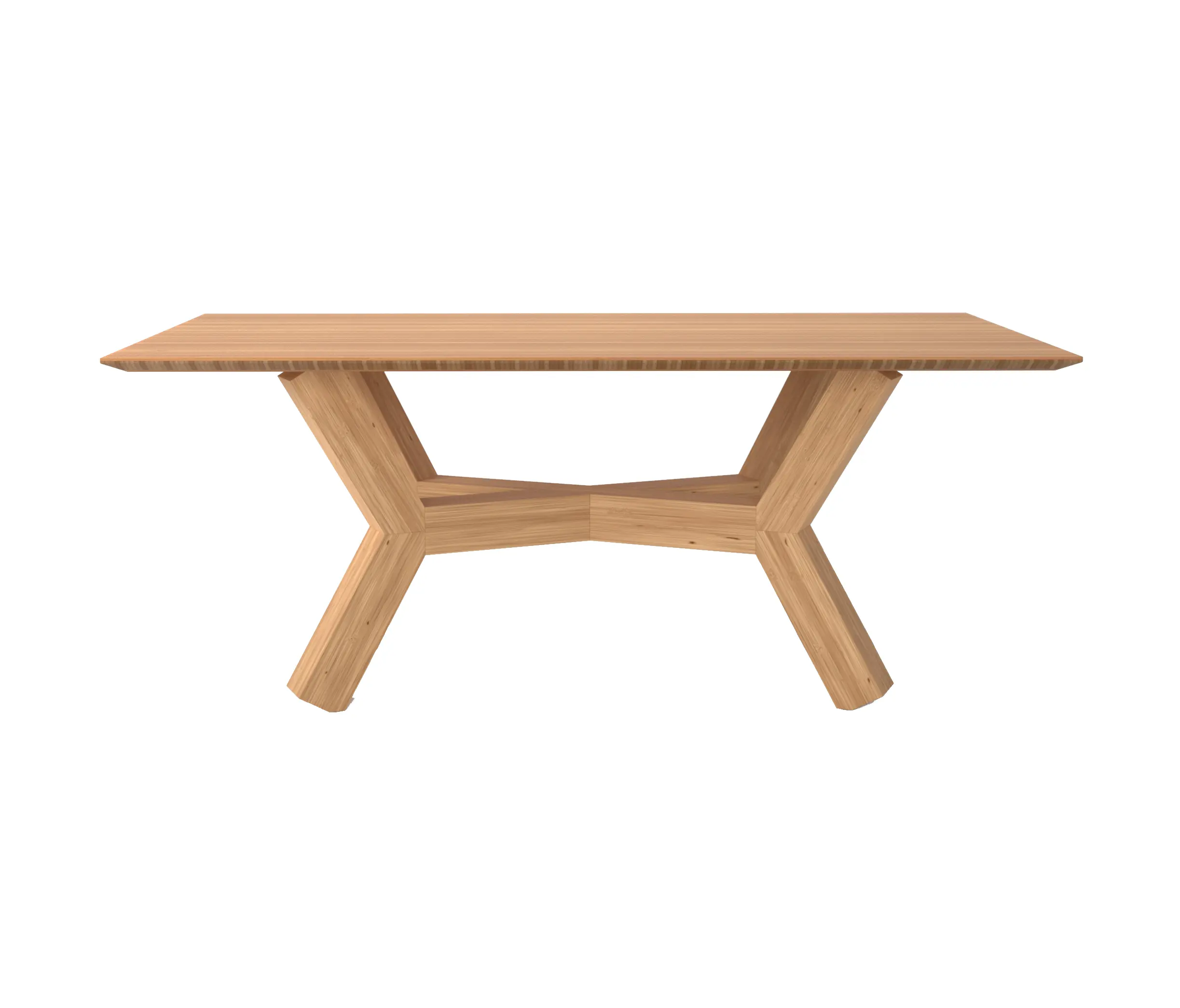 Editions LS - Dinner Table Tertius in Solid Bamboo