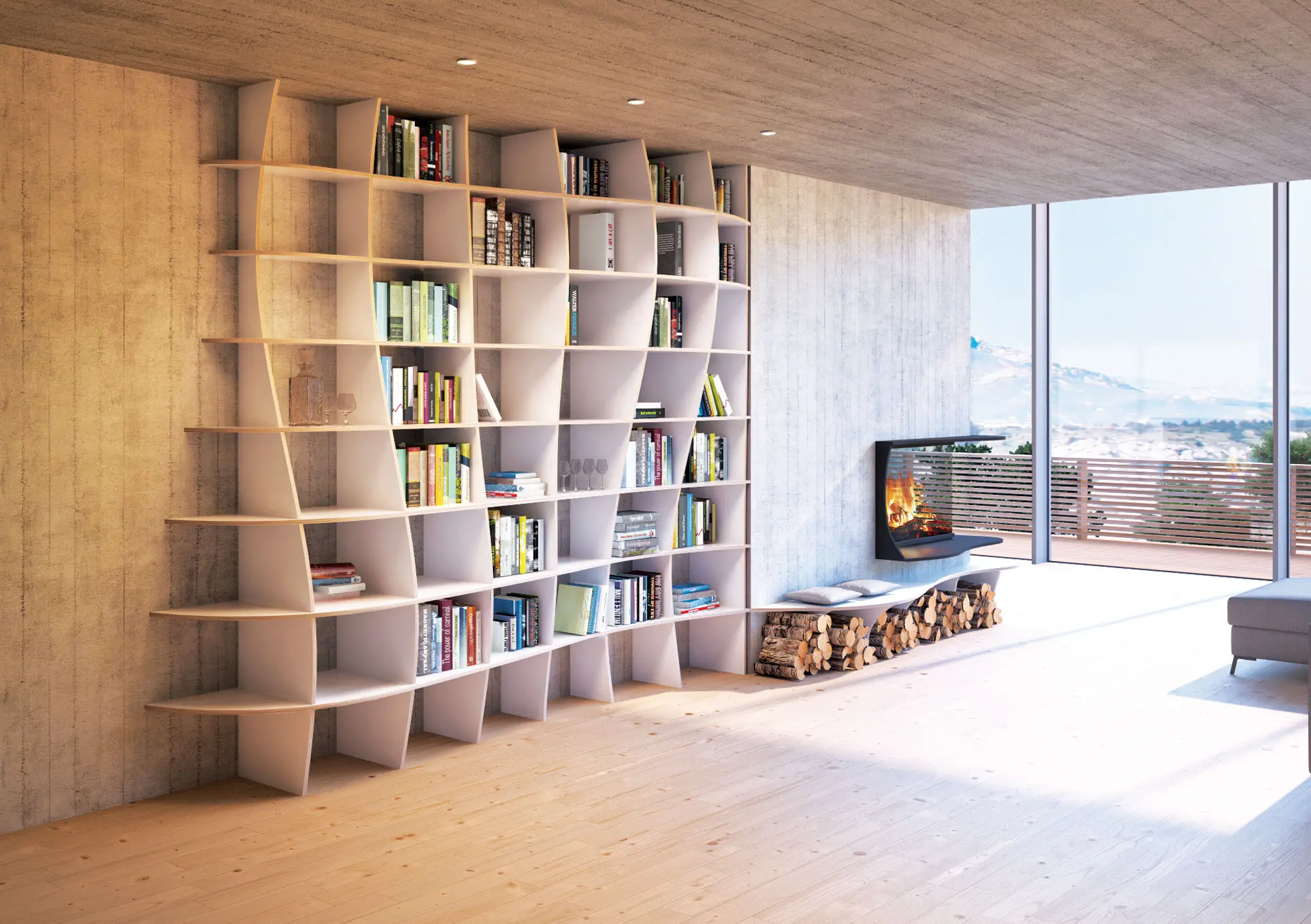 form.bar - book shelf | Charlotta MDF