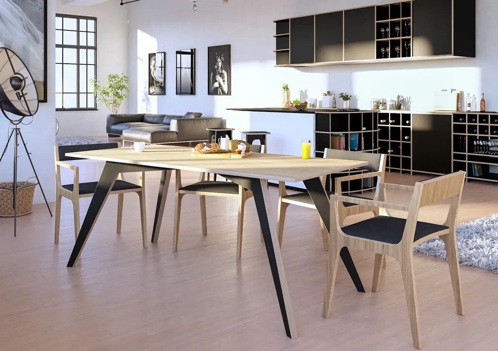 form.bar - dining table | Queno