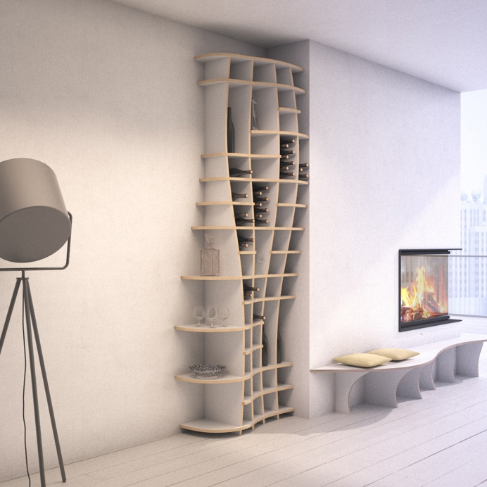 Afficher le produit wine shelf | Charlotta Vino du fabricant form.bar