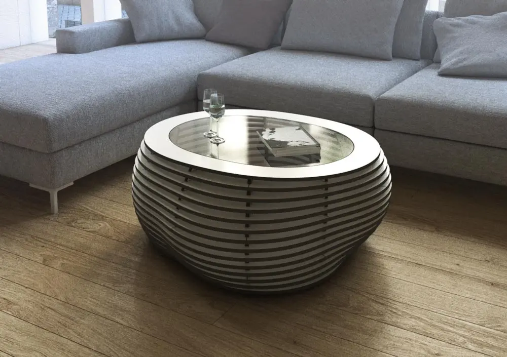 form.bar - coffee table | Ciottolo B&W