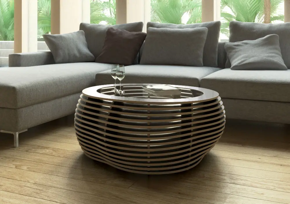 form.bar - coffee table | Ciottolo Black