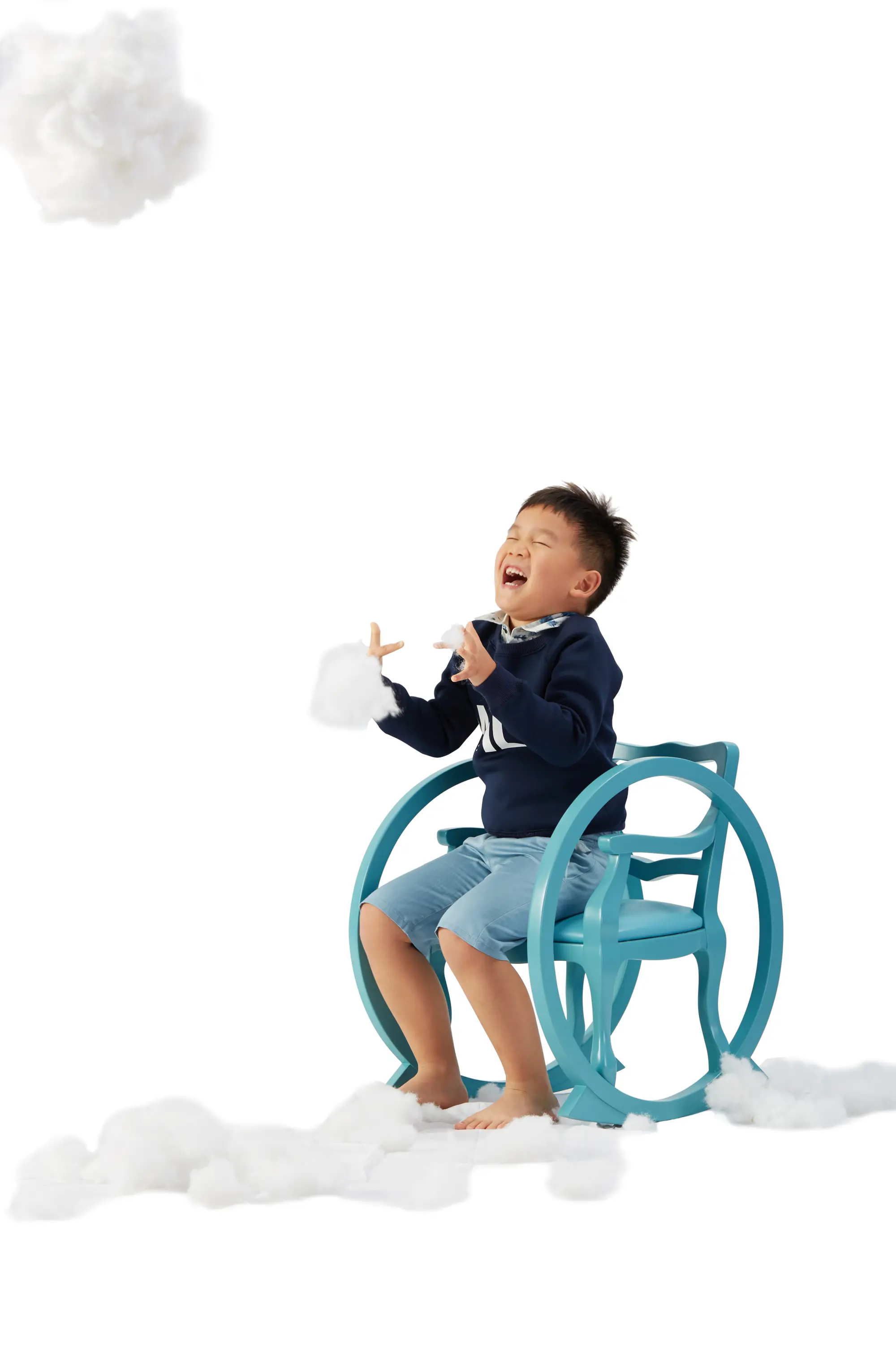Maison Dada - TICKING CLOCK | Kids Rocking Chair | Pink