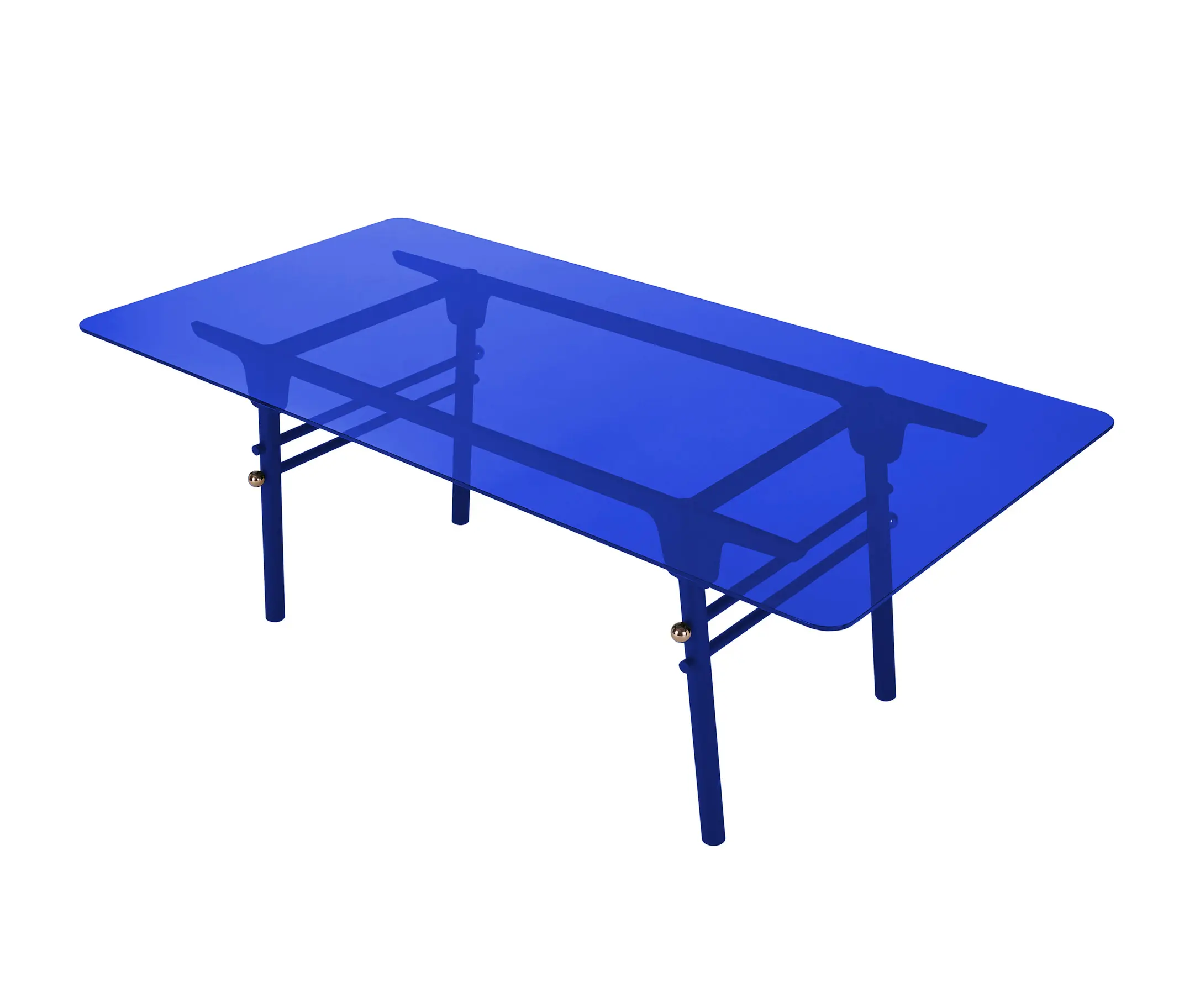Maison Dada - PARIS MING | Rectangular Dining Table | Blue Indigo