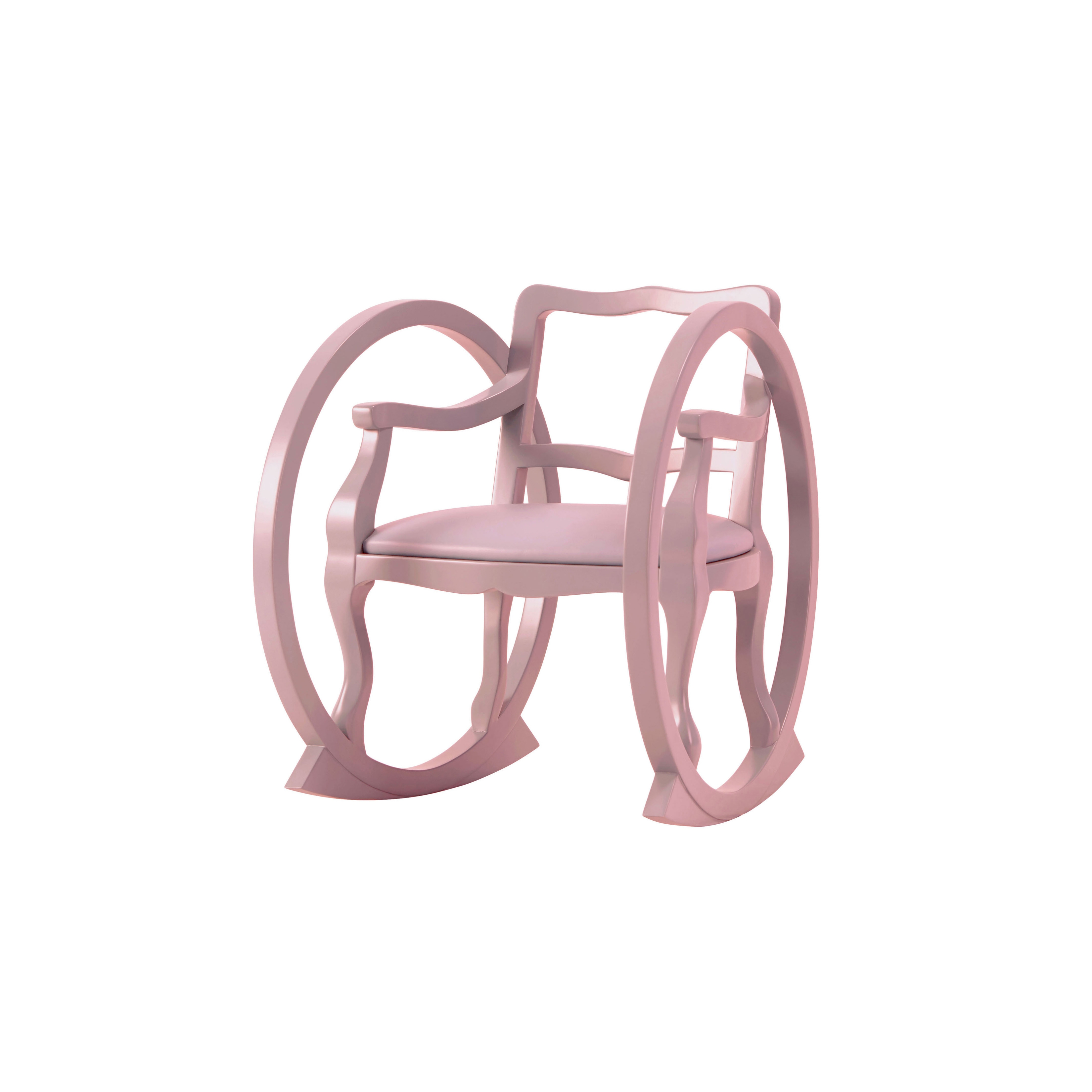 TICKING CLOCK | Kids Rocking Chair | Pink
