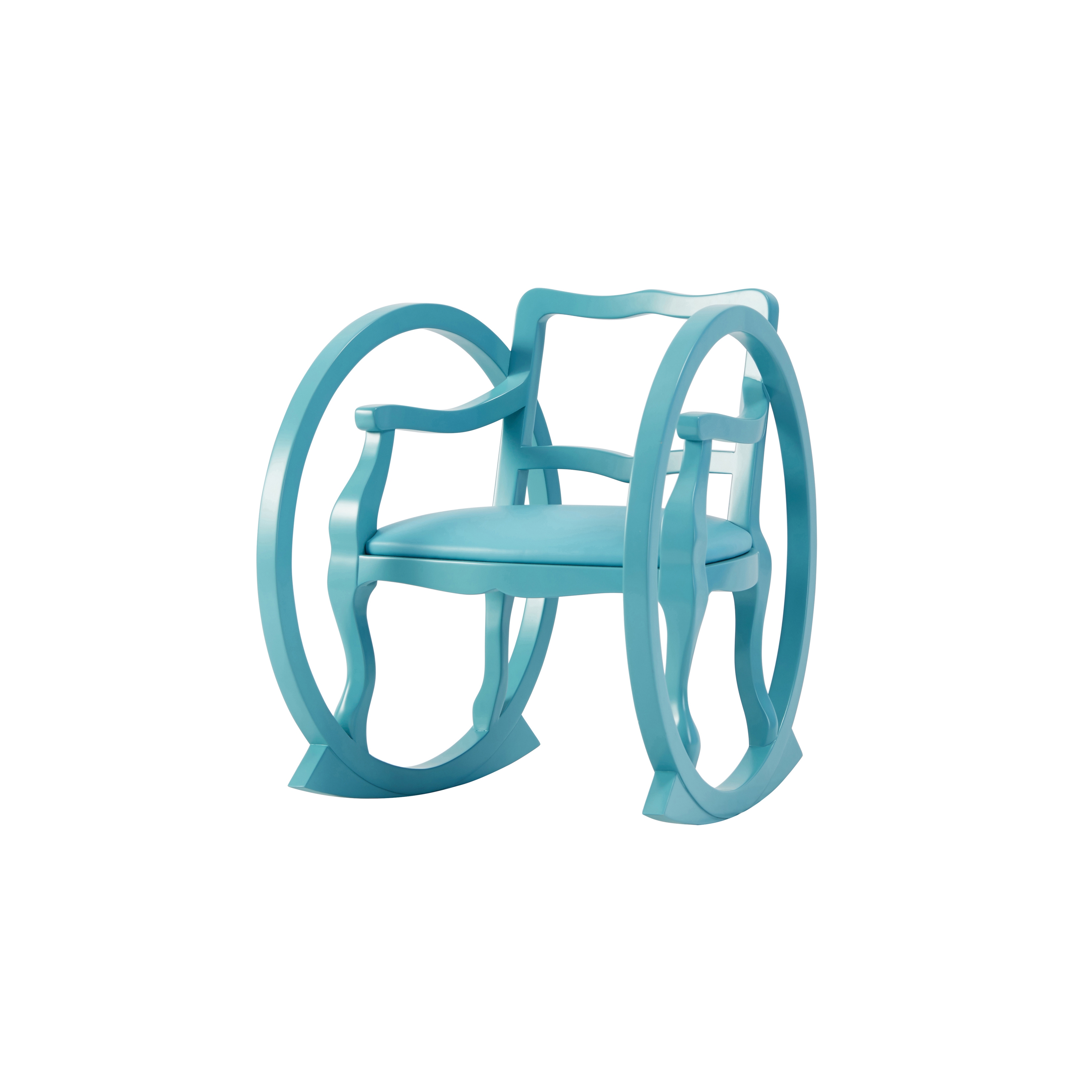 Produkt TICKING CLOCK | Kids Rocking Chair | Sky Blue des Herstellers Maison Dada anzeigen