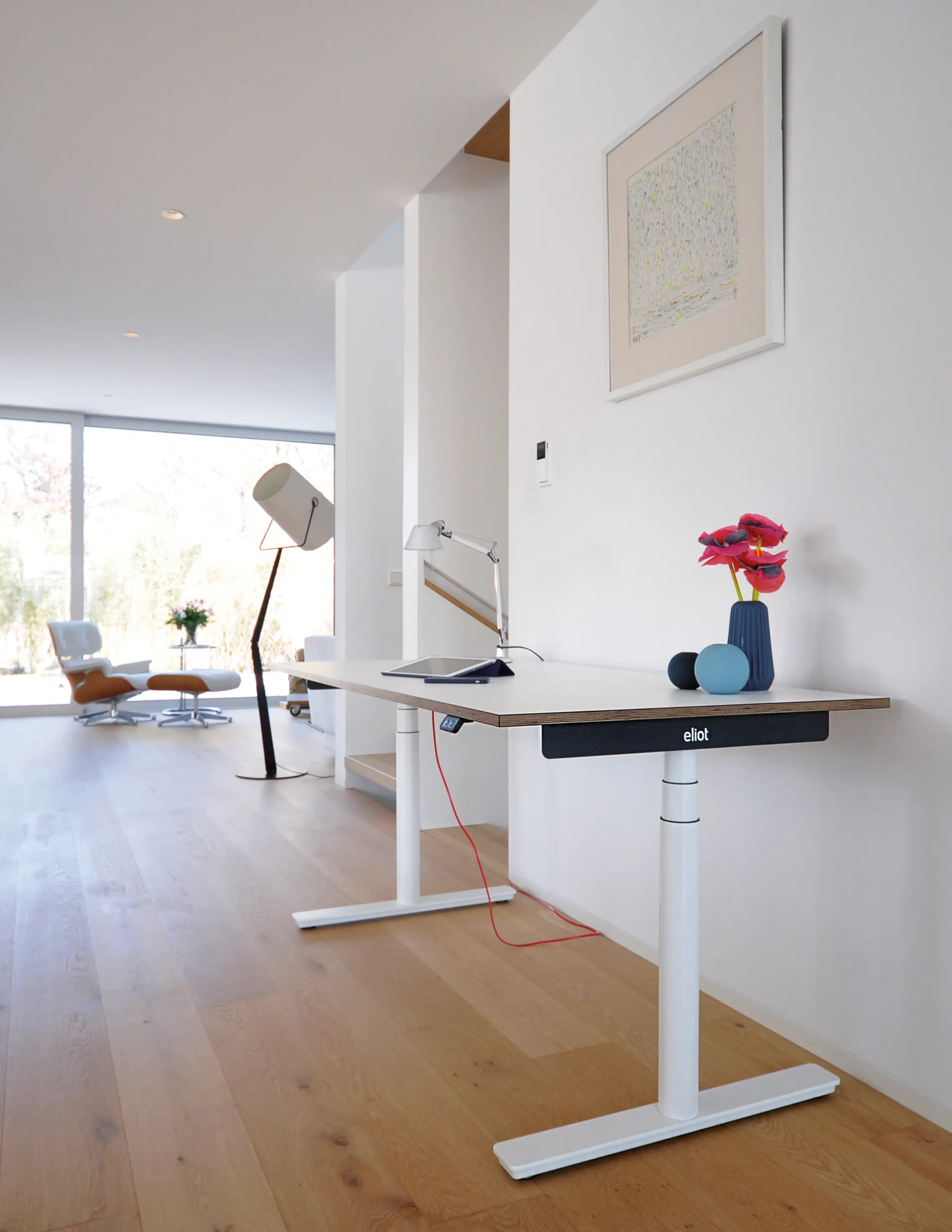 Smartfurniture - Eliot Original White with tabletop Multiplex Fenix Bianco