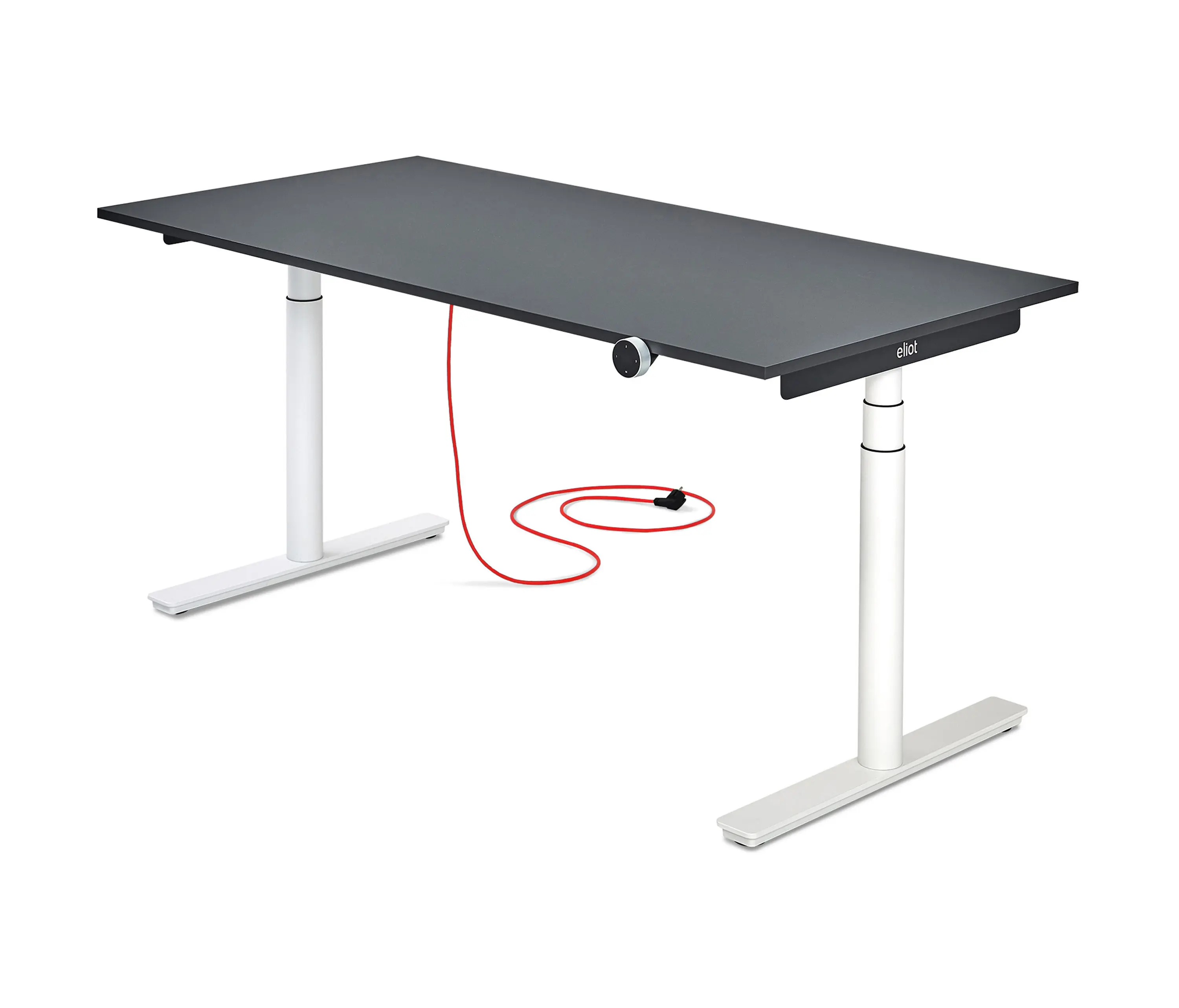 Smartfurniture - Eliot Original White with tabletop Soft Graphite