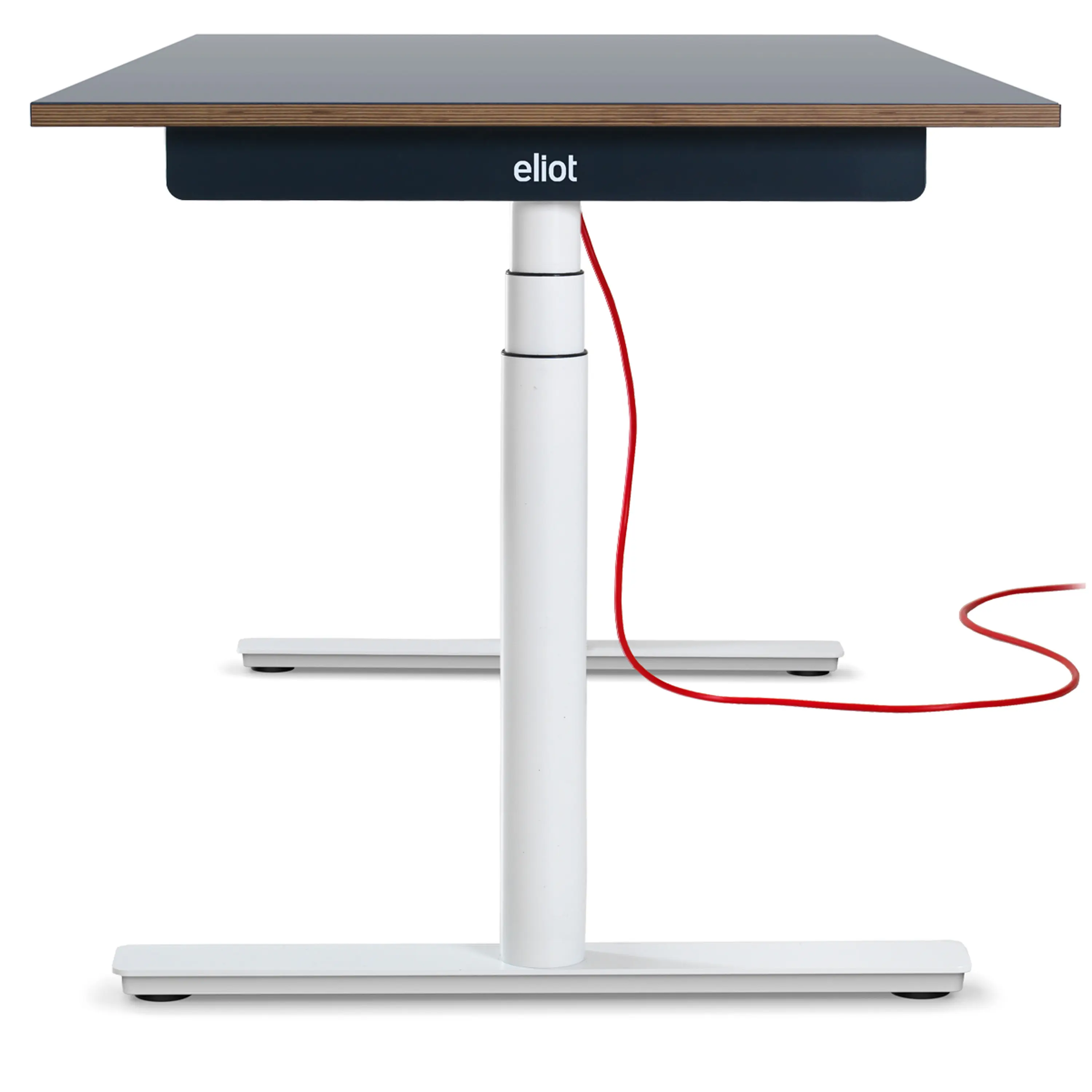 Smartfurniture - Eliot Original White with tabletop Multiplex Fenix Grigio
